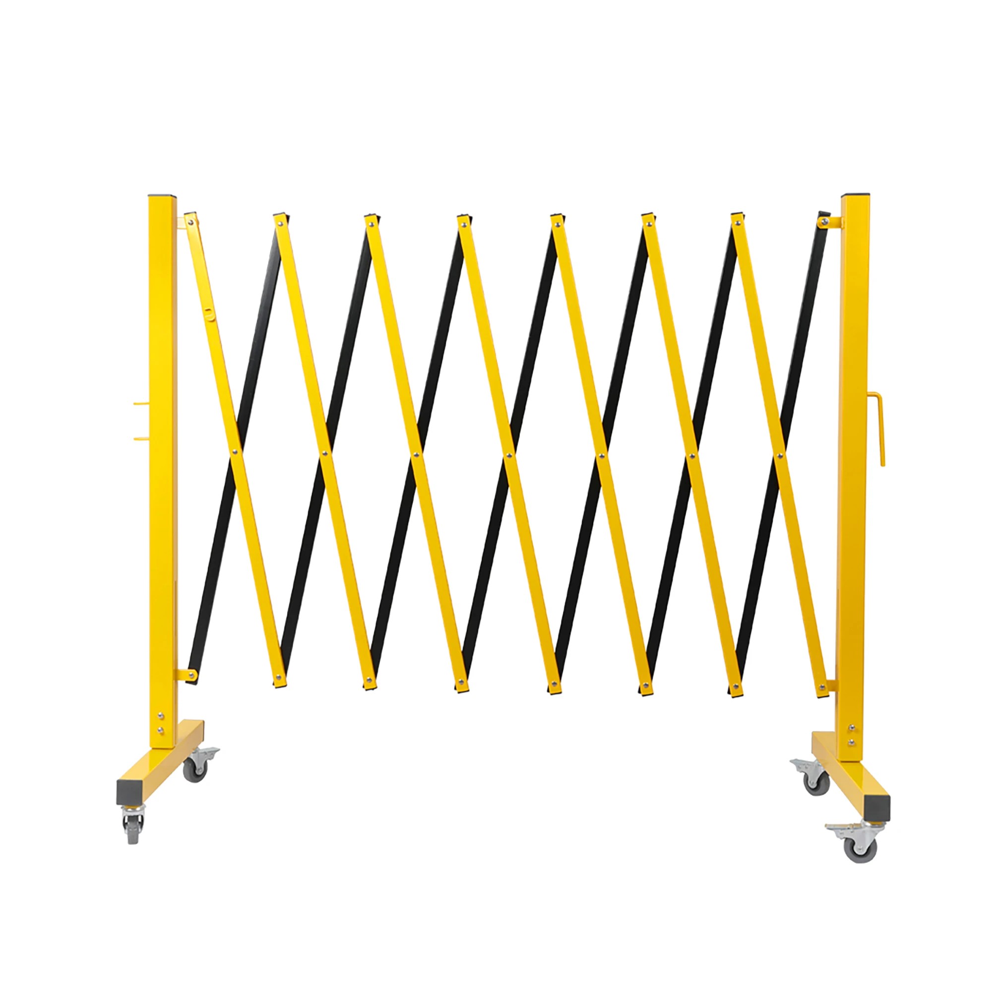 2 Traderight Expandable Aluminium Barrier Gate 11Ft - Yellow, 2 of 5