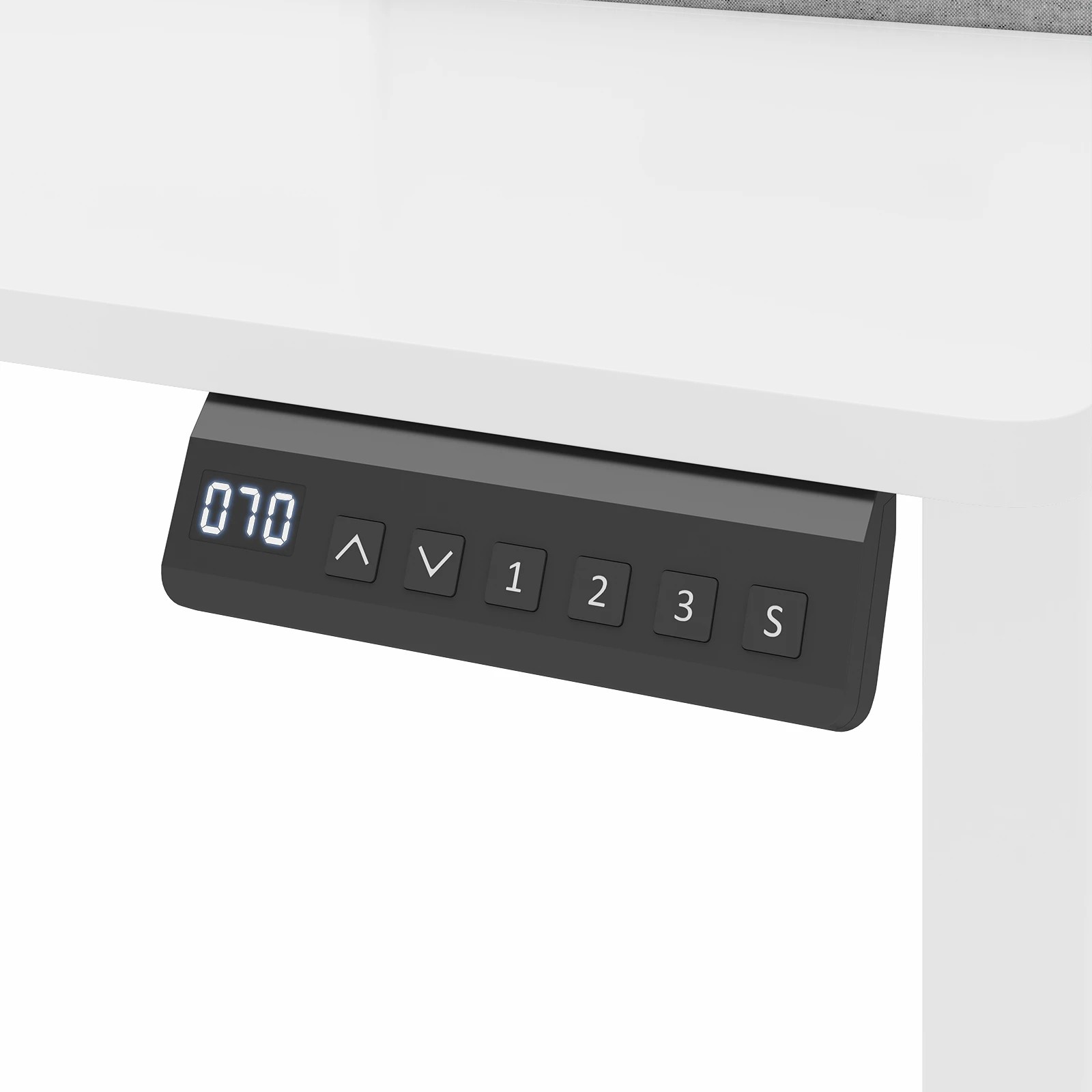 1 Advwin Electric Standing Desk Adjustable Height with Monitor Stand and 2 Drawers - White, 1 of 5