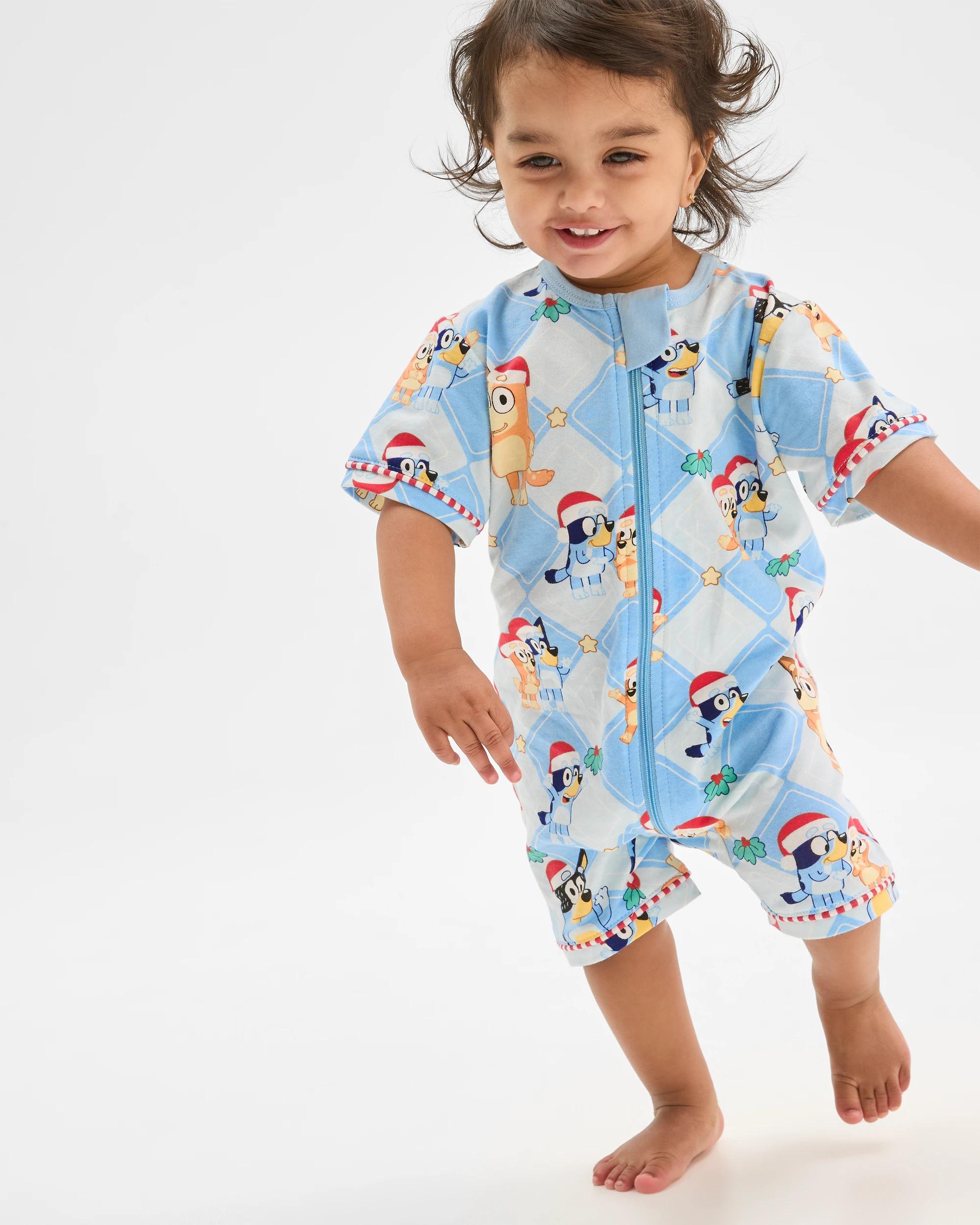 2 Family Matching Christmas Australian Cotton Baby Romper - Bluey BLUEY BLUE, 2 of 7