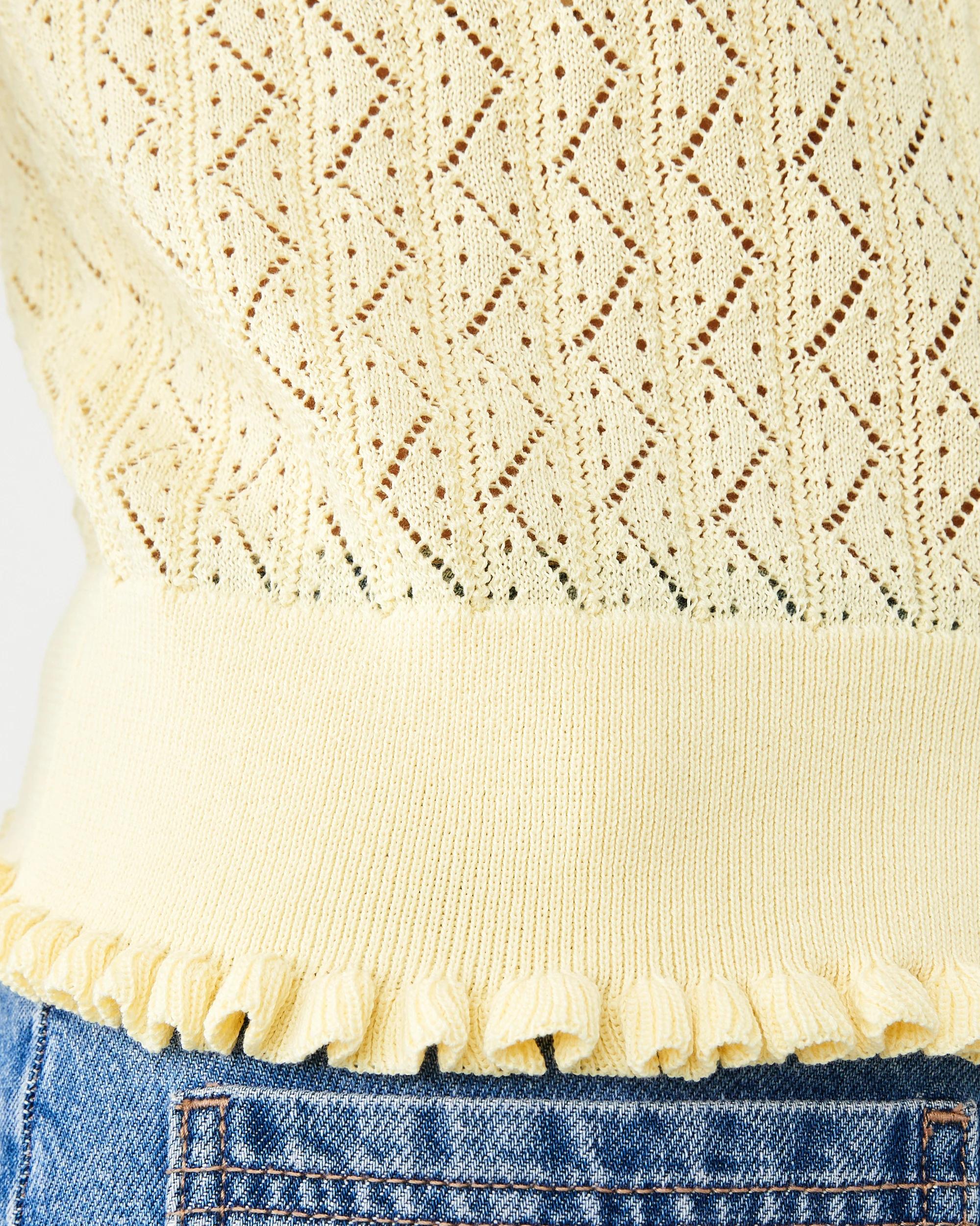 7 Pointelle Cami Fln Yellow, 7 of 7