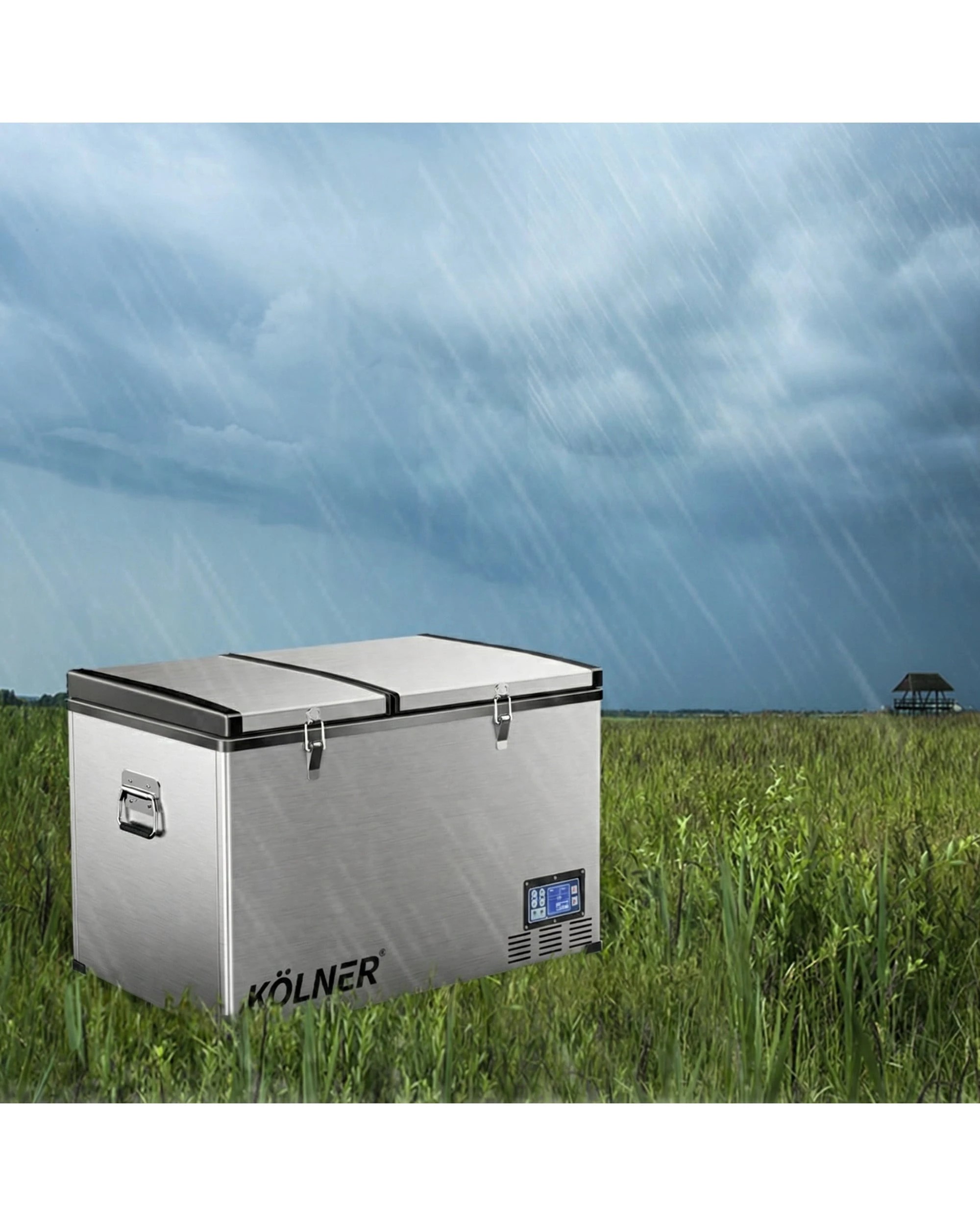 8 Kolner 80L Portable Fridge Cooler Freezer Refrigerator Camping Car Travel Stainless Steel - Silver, 8 of 10