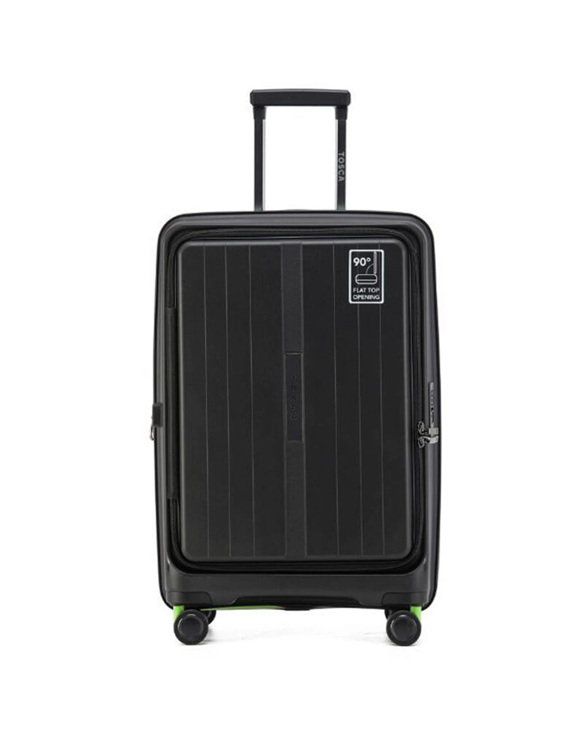 1 Tosca Cruiser Hard Case Carry On Travelling Suitcase Medium - Black, 1 of 3