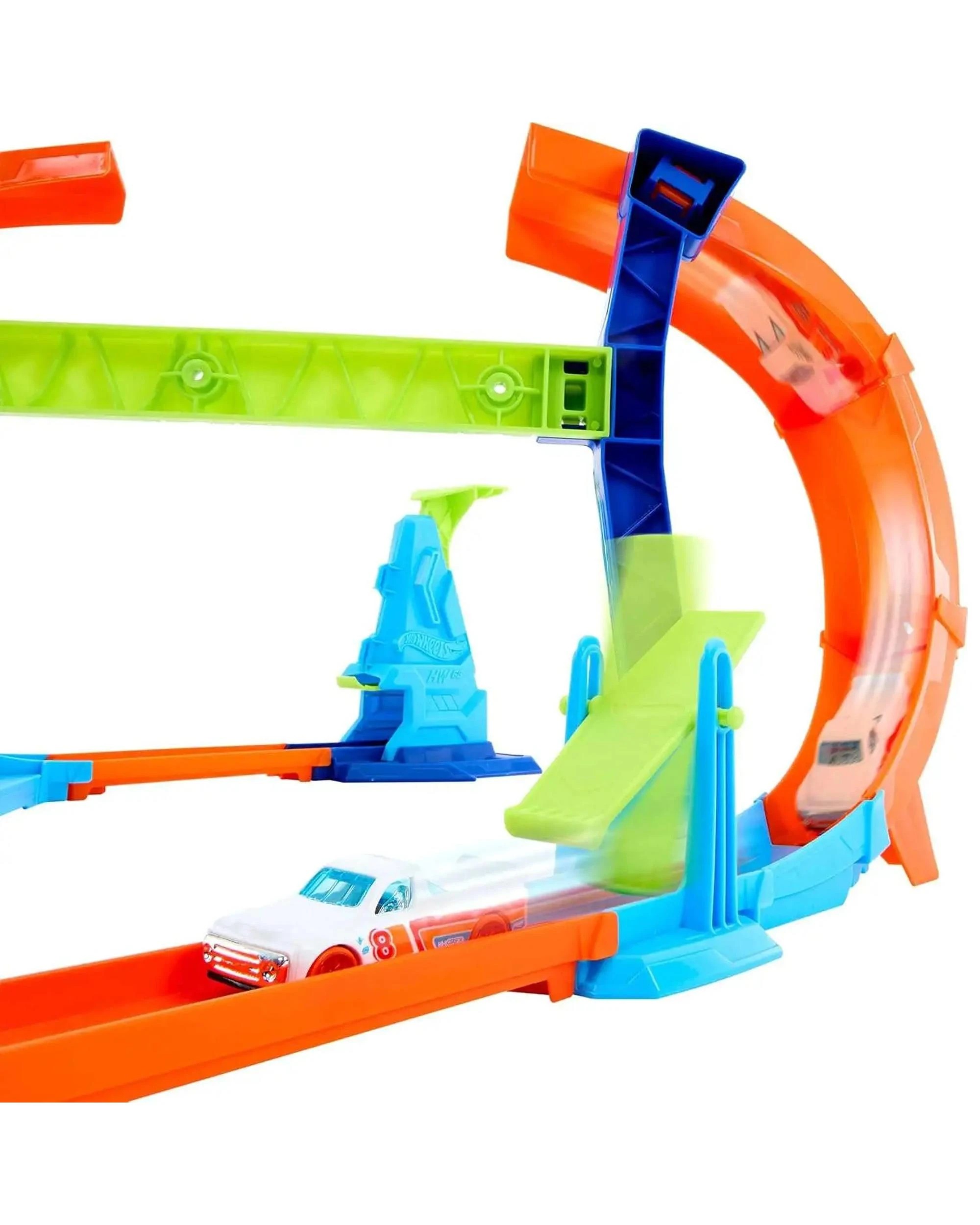 4 Hot Wheels Stunt Tracks Corkscrew Jump Champion Track Set, 4 of 4