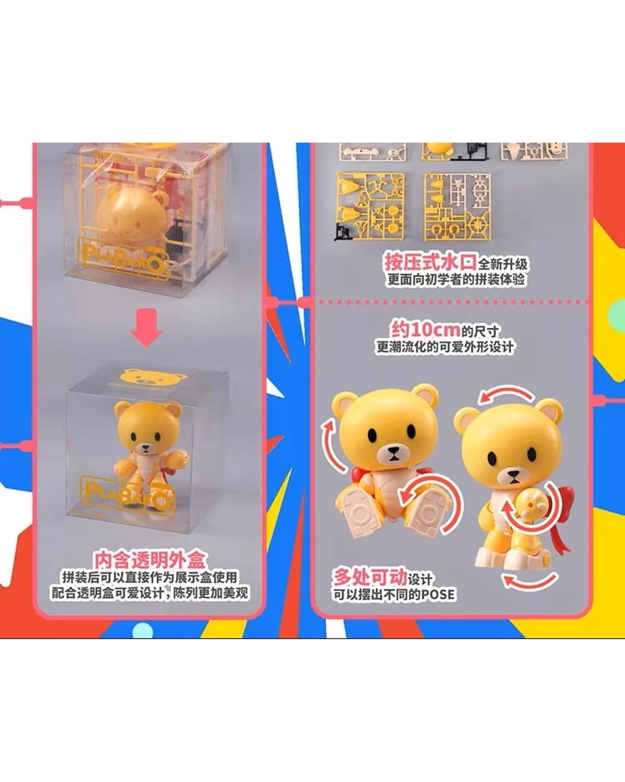 5 Bandai PLABAKO Mobile Suit Gundam Beargguy Family Blind Box, 5 of 9
