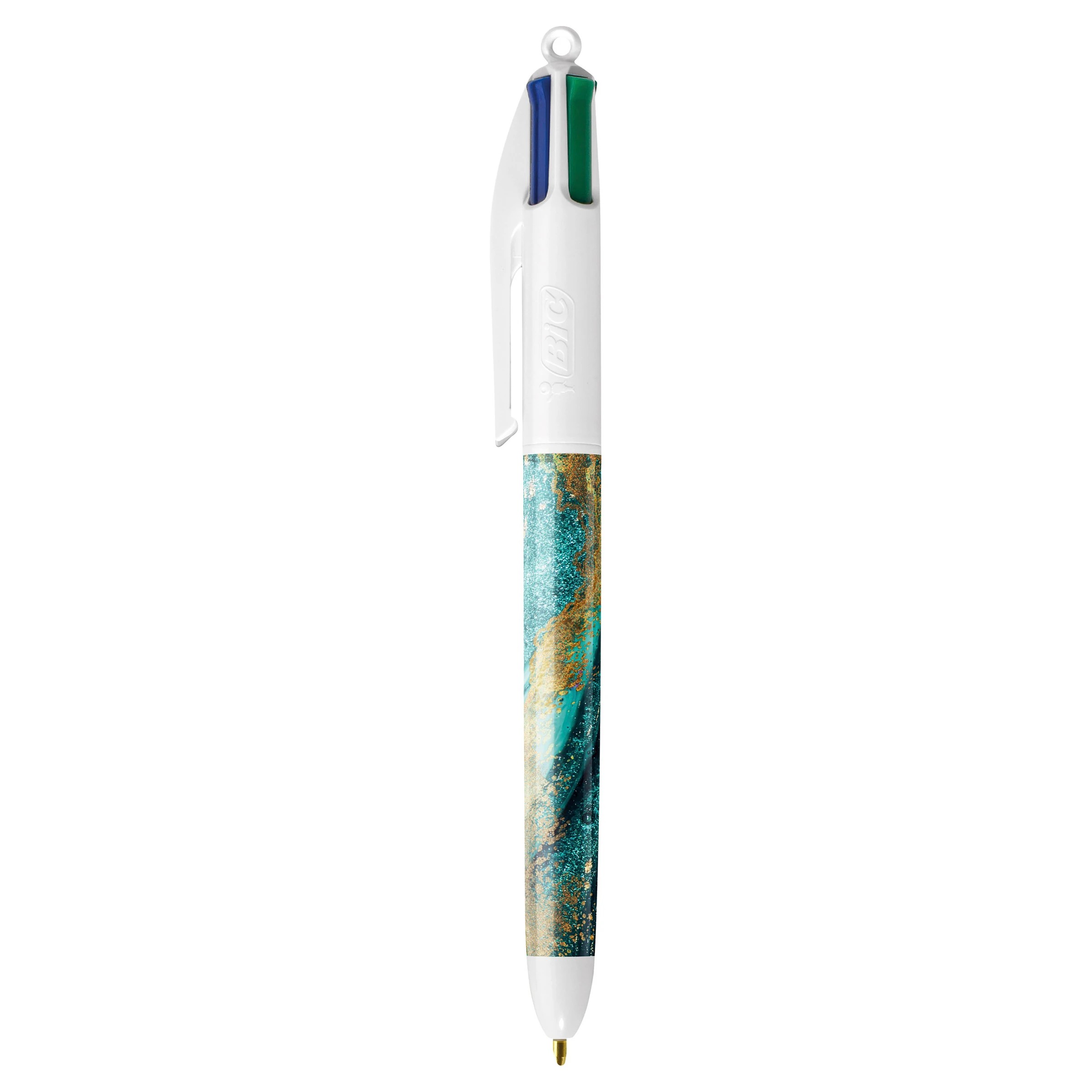 3 3 Pack BIC 4 Colours Marble Design Ballpoint Pens, 3 of 6