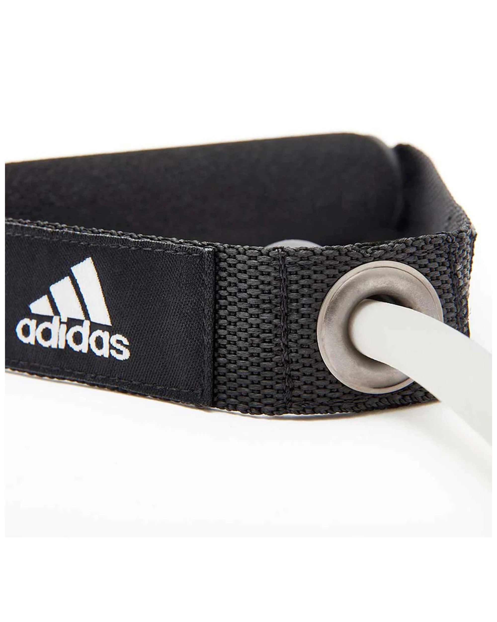 2 Adidas Resistance Tube With Handles Level 1 Light Resistance Home Workout - White, 2 of 8