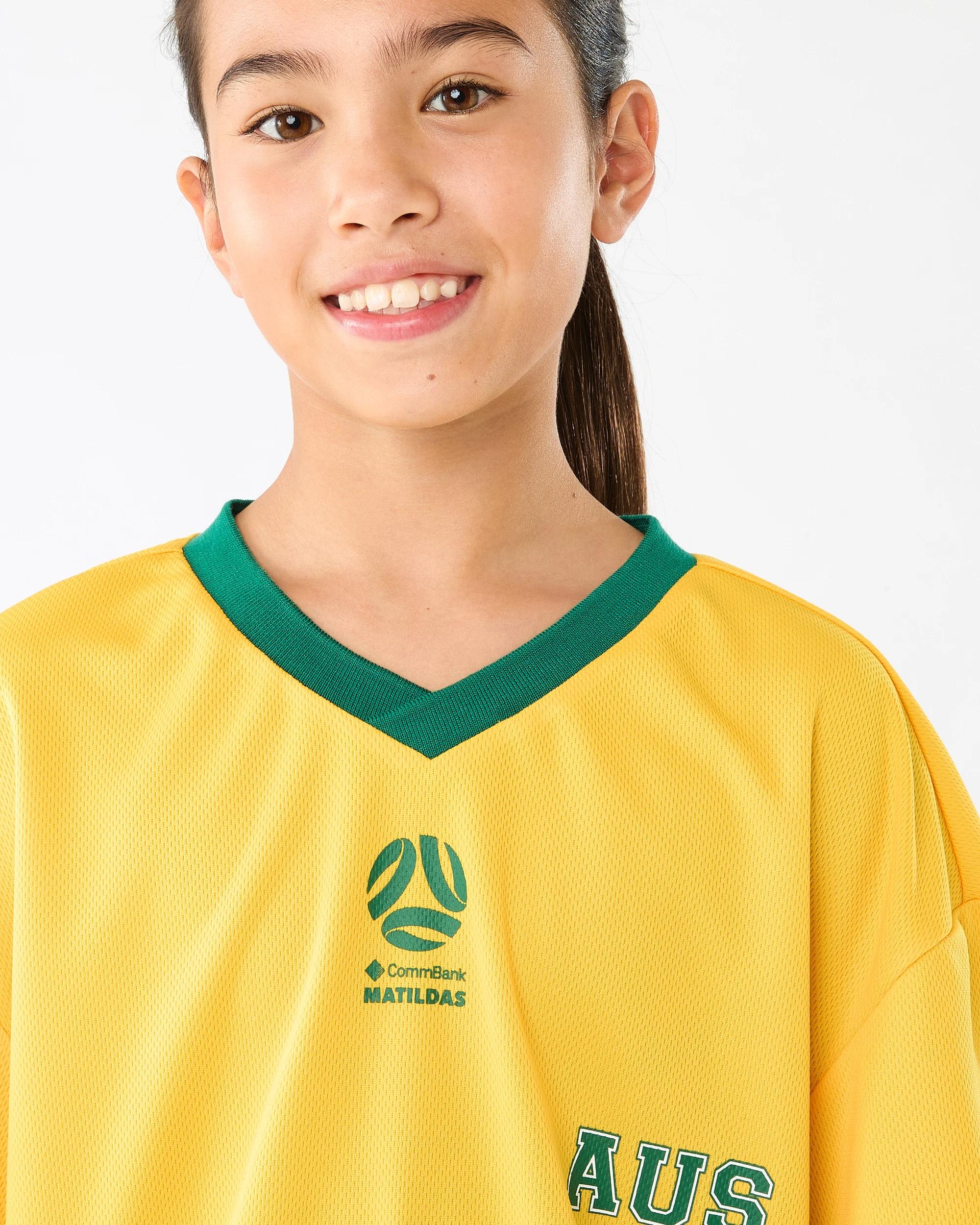 3 Matildas Youth T-shirt Yellow, 3 of 7