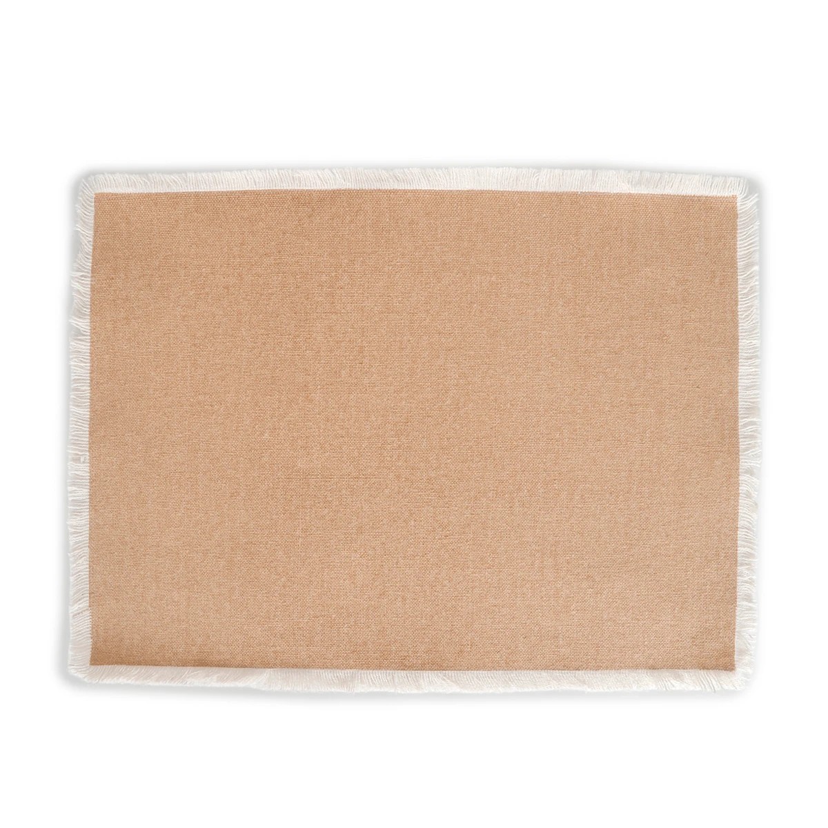 1 Beige Fringe Placemat, 1 of 5
