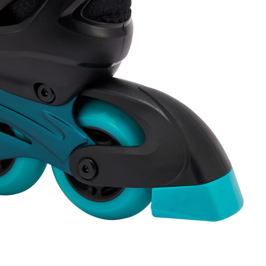 4 Inline Skates - Black and Teal, Size 2 to 4, 4 of 7