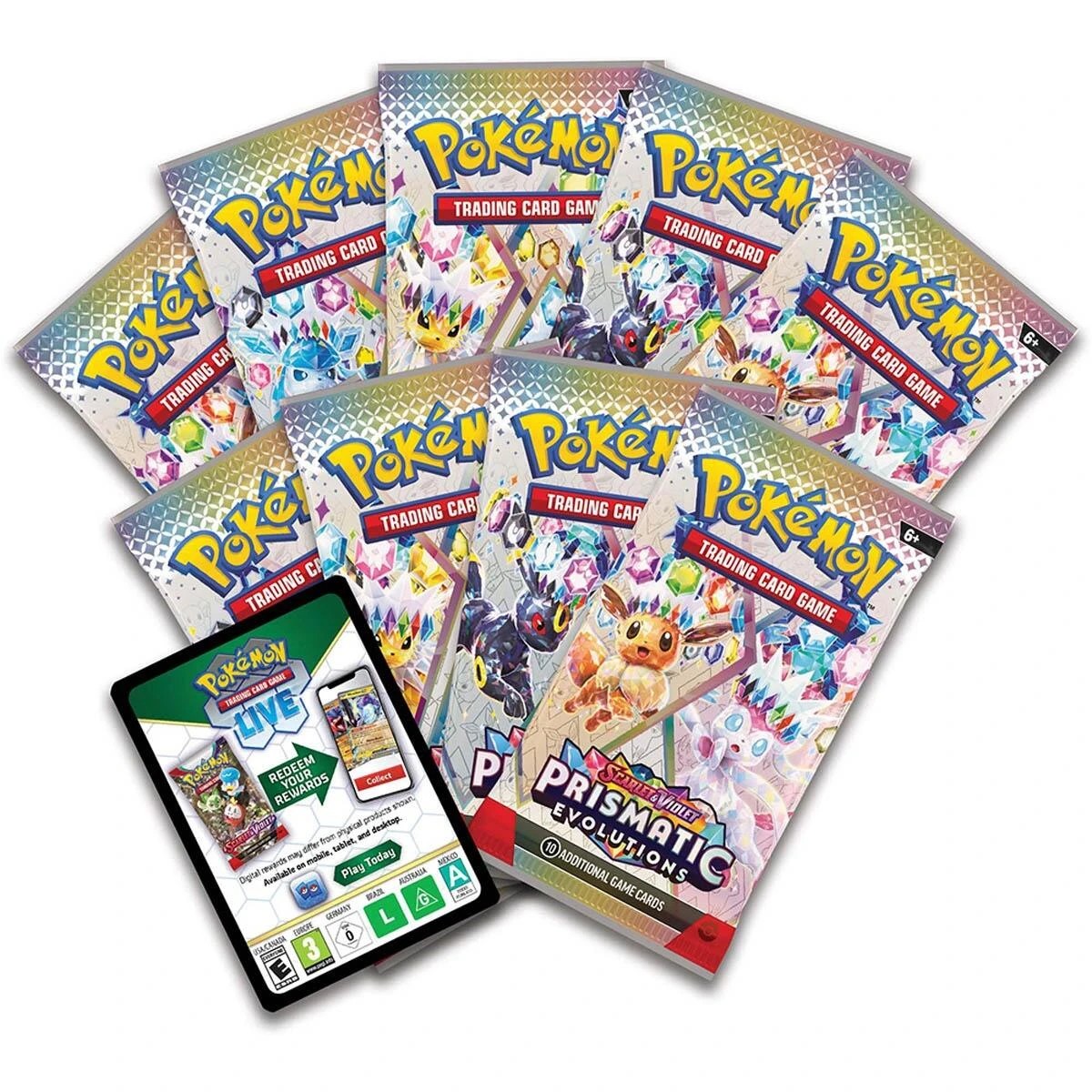 5 Pokemon Trading Card Game: Scarlet & Violet Prismatic Evolutions Elite Trainer Box, 5 of 7