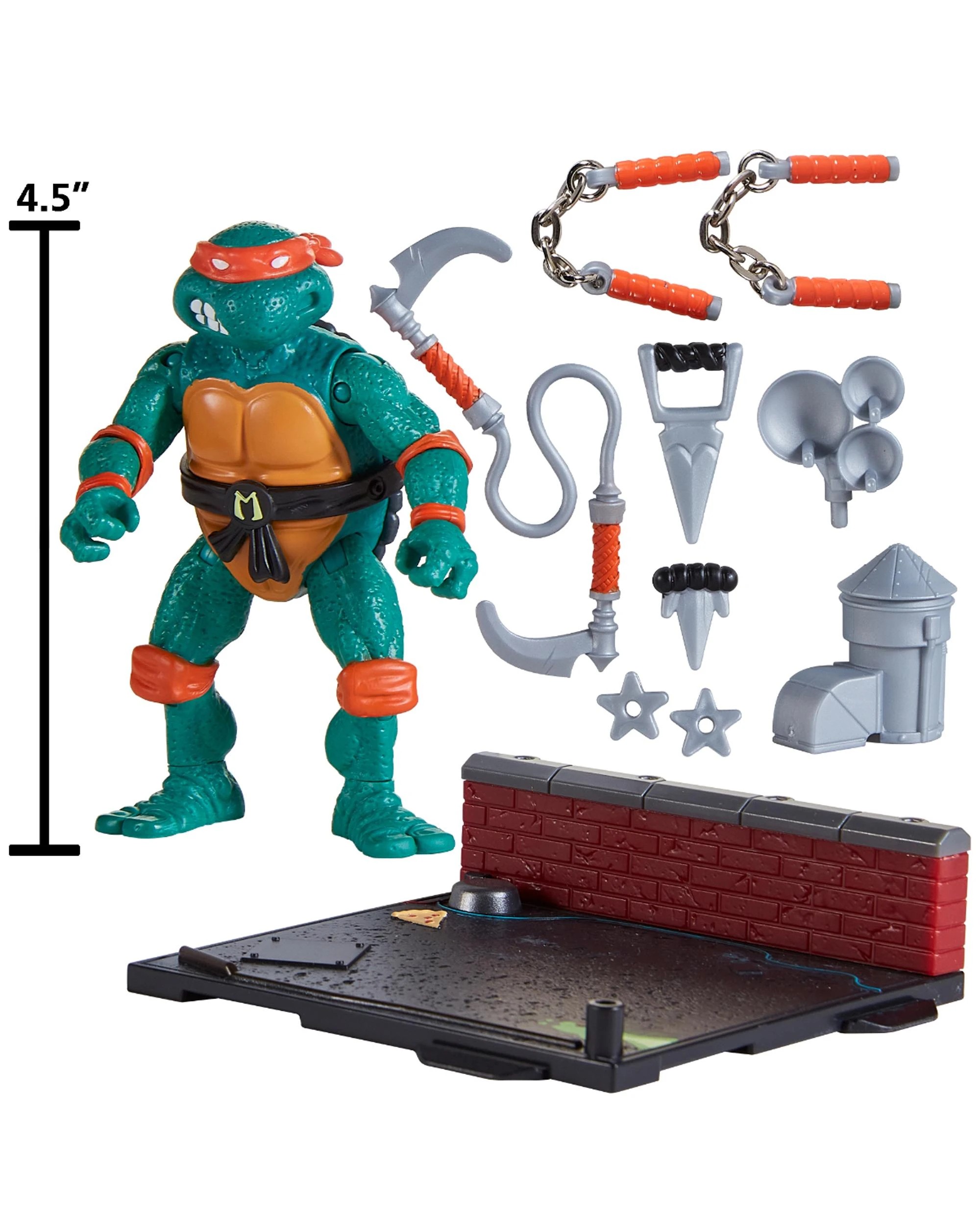 3 Teenage Mutant Ninja Turtles 1988 Remastered Michelangelo Action Figure, 3 of 7