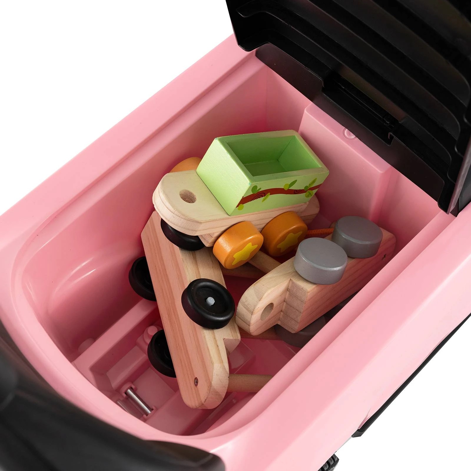 6 Costway 3-in-1 Push Car Kids Ride on Toy Vehicle - Pink, 6 of 6