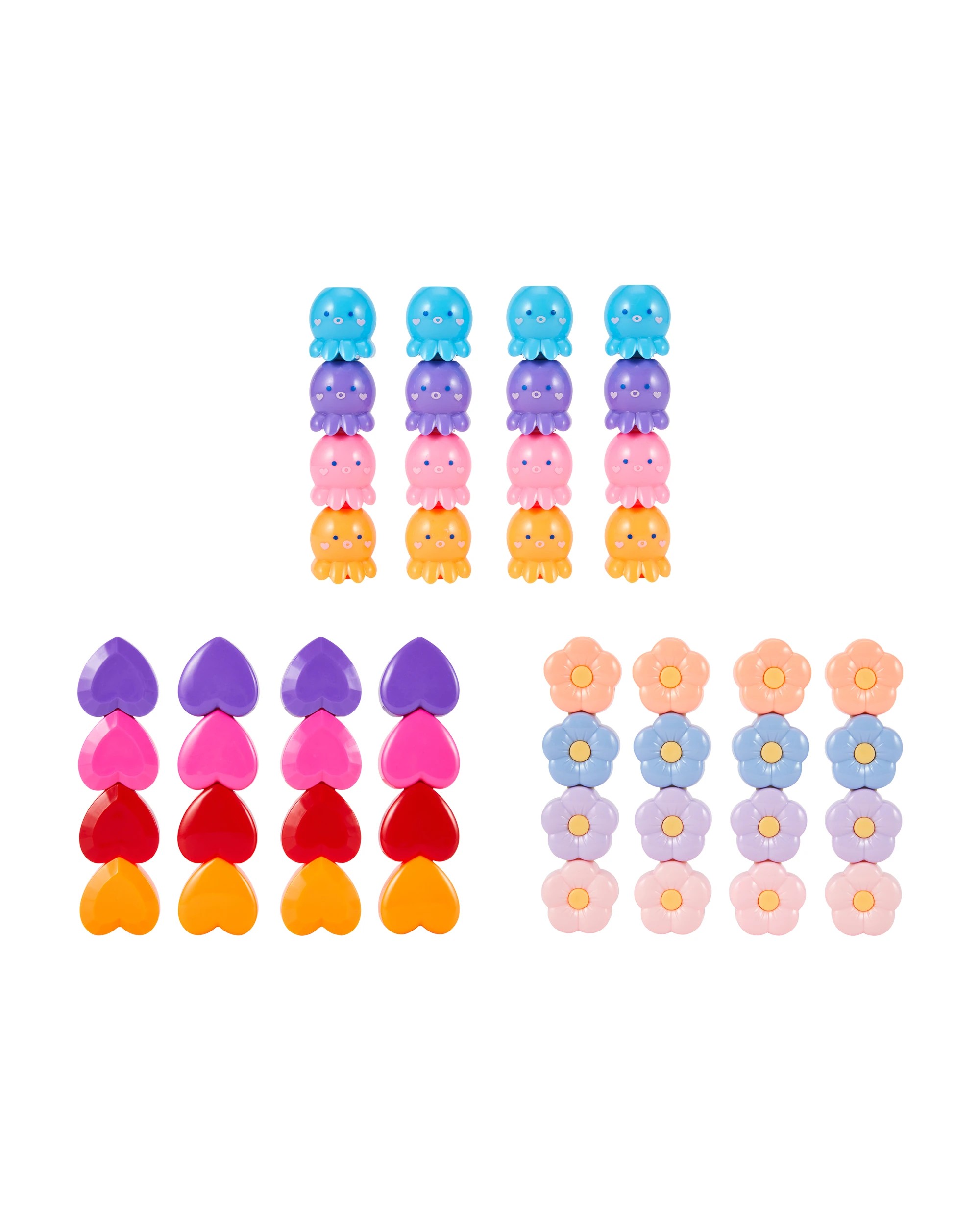 1 4 Piece Novelty Shaped Highlighter Favours - Assorted, 1 of 5