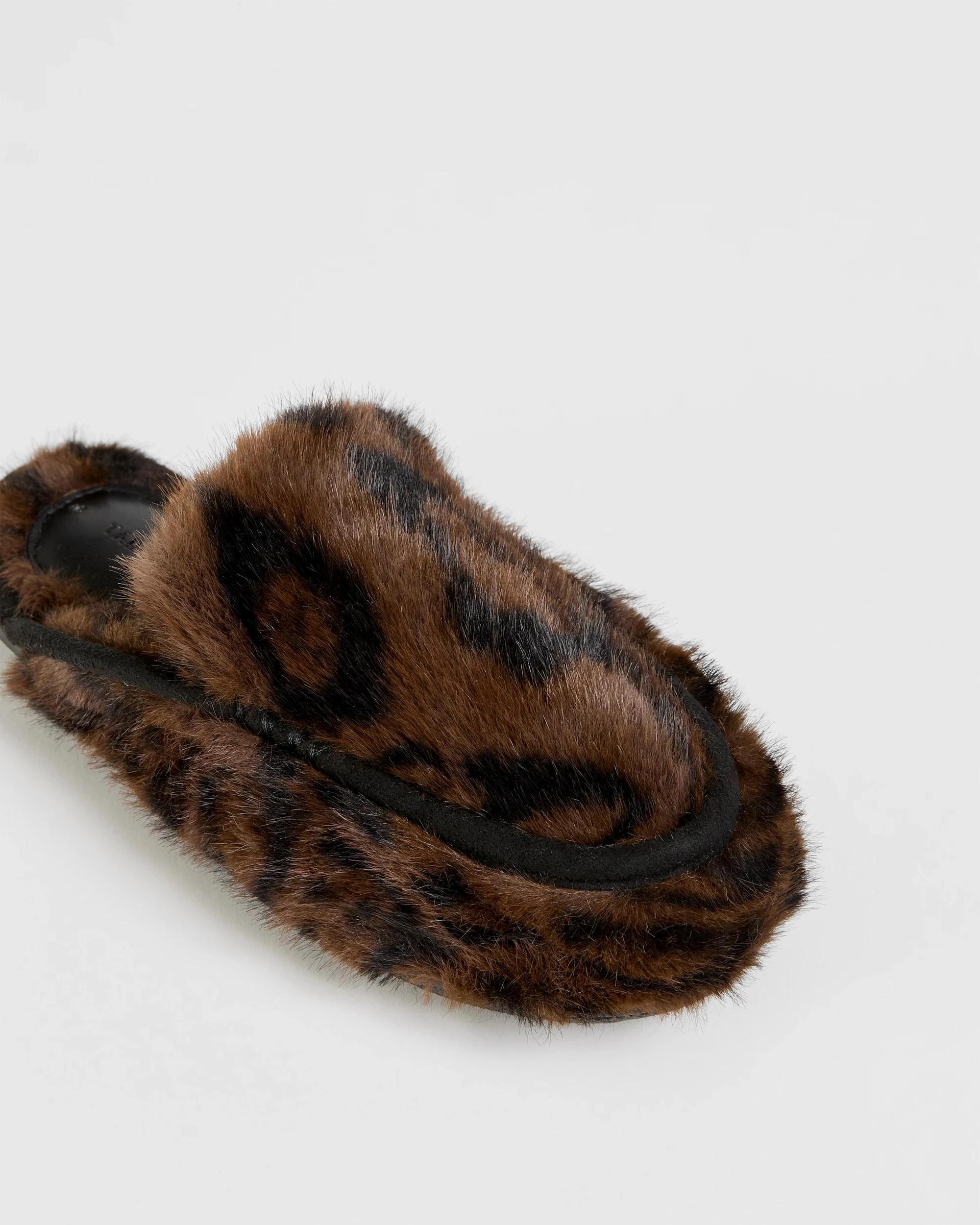 3 Target Woman Fluffy Mule Scuff Slipper - Zuri LEOPARD, 3 of 3