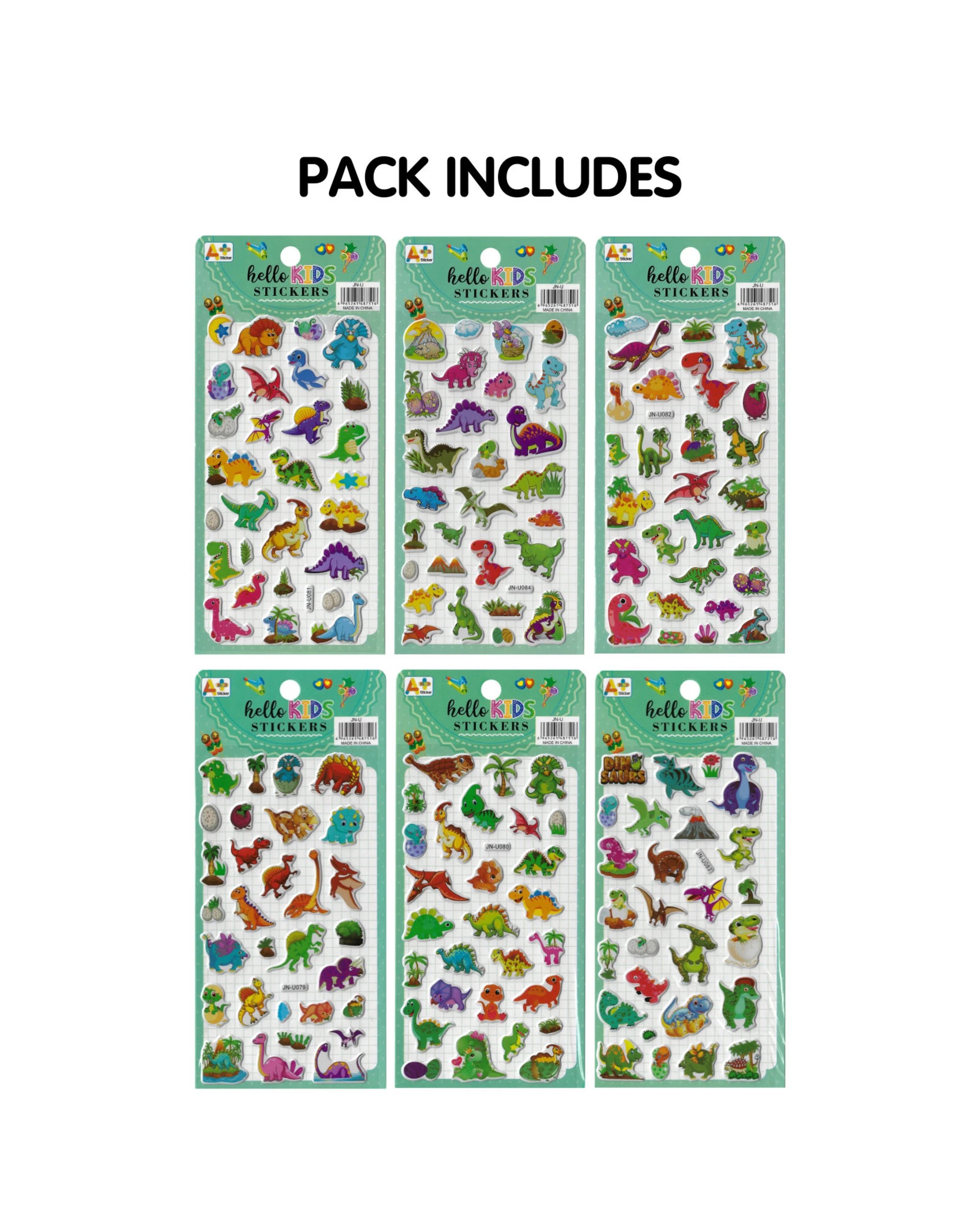 2 Party Maker Dinosaur Stickers 6 Sheets, 2 of 3