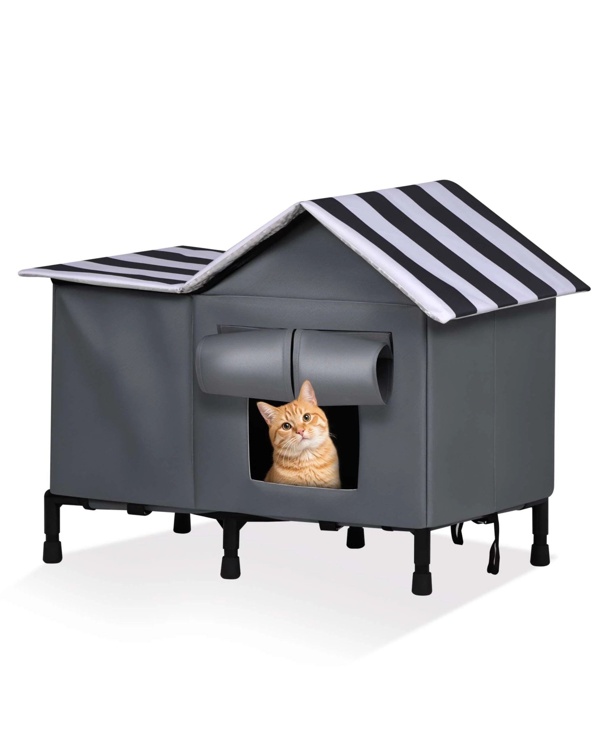 3 Advwin Pet House Shelter Elevated Outdoor Pet Bed, 3 of 9