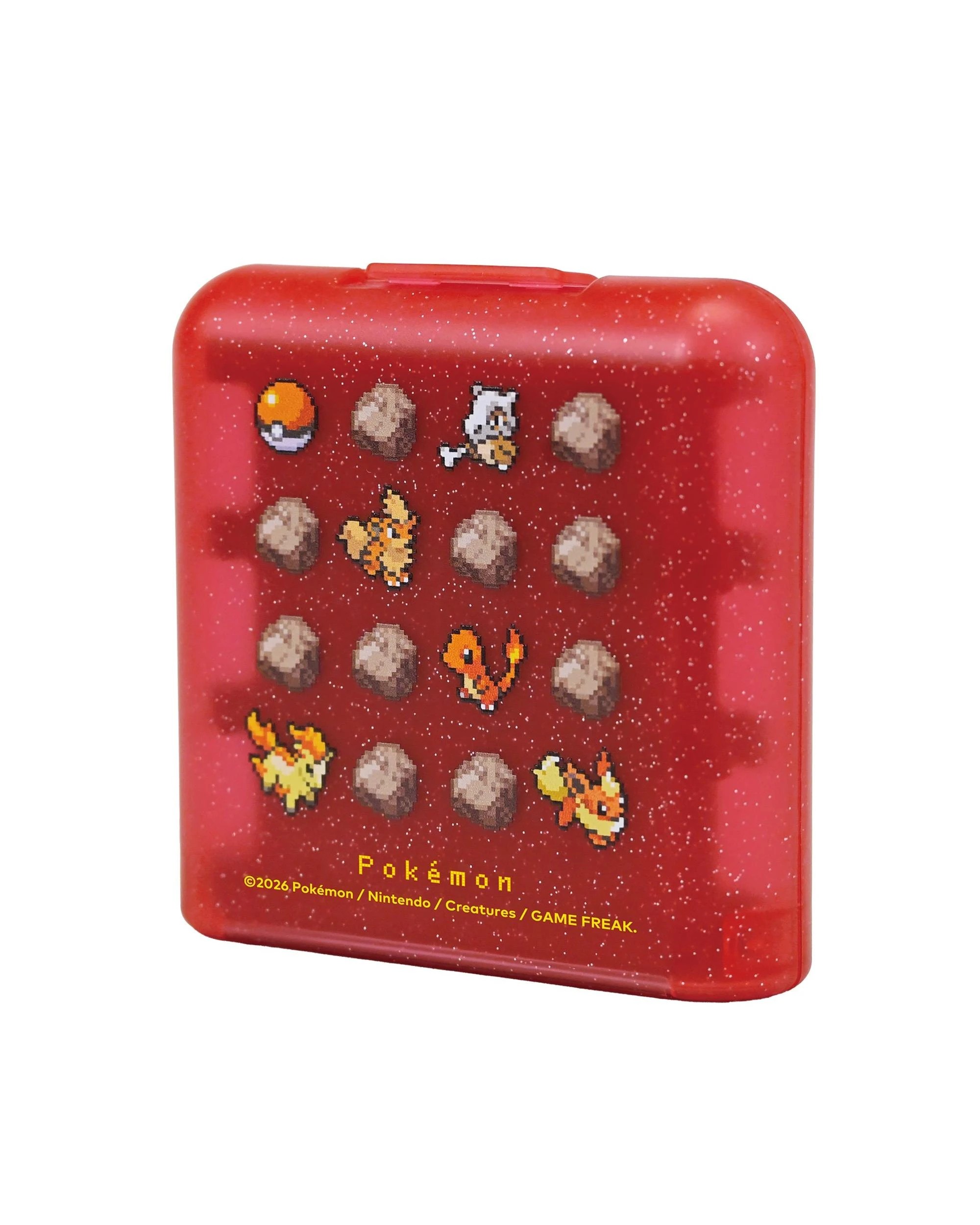 2 HORI Pokemon Pixel Red 24 Game Card Case for Nintendo Switch 2 - Red, 2 of 3
