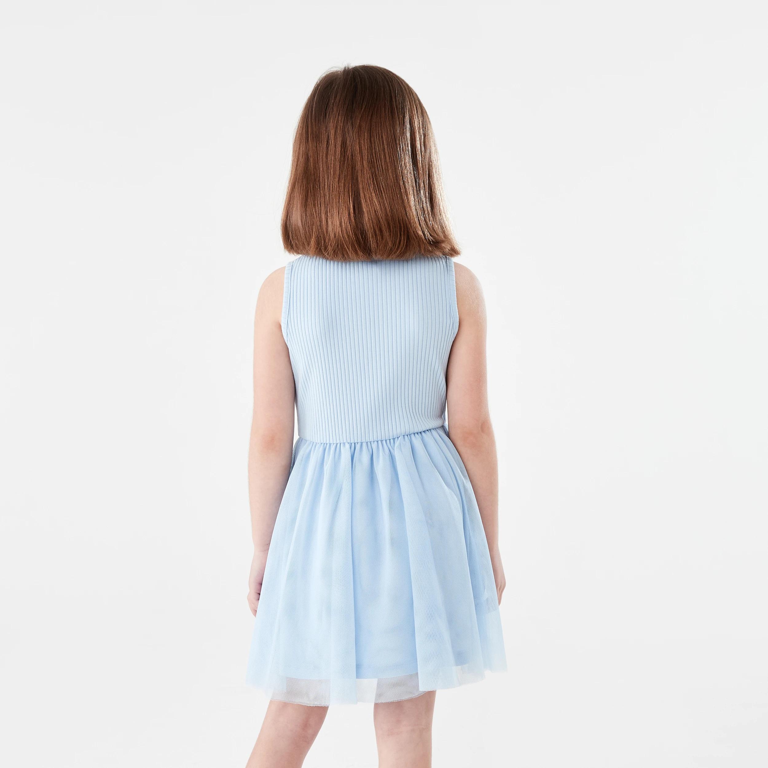 2 Sleeveless Tulle Dress ICE MIST, 2 of 7