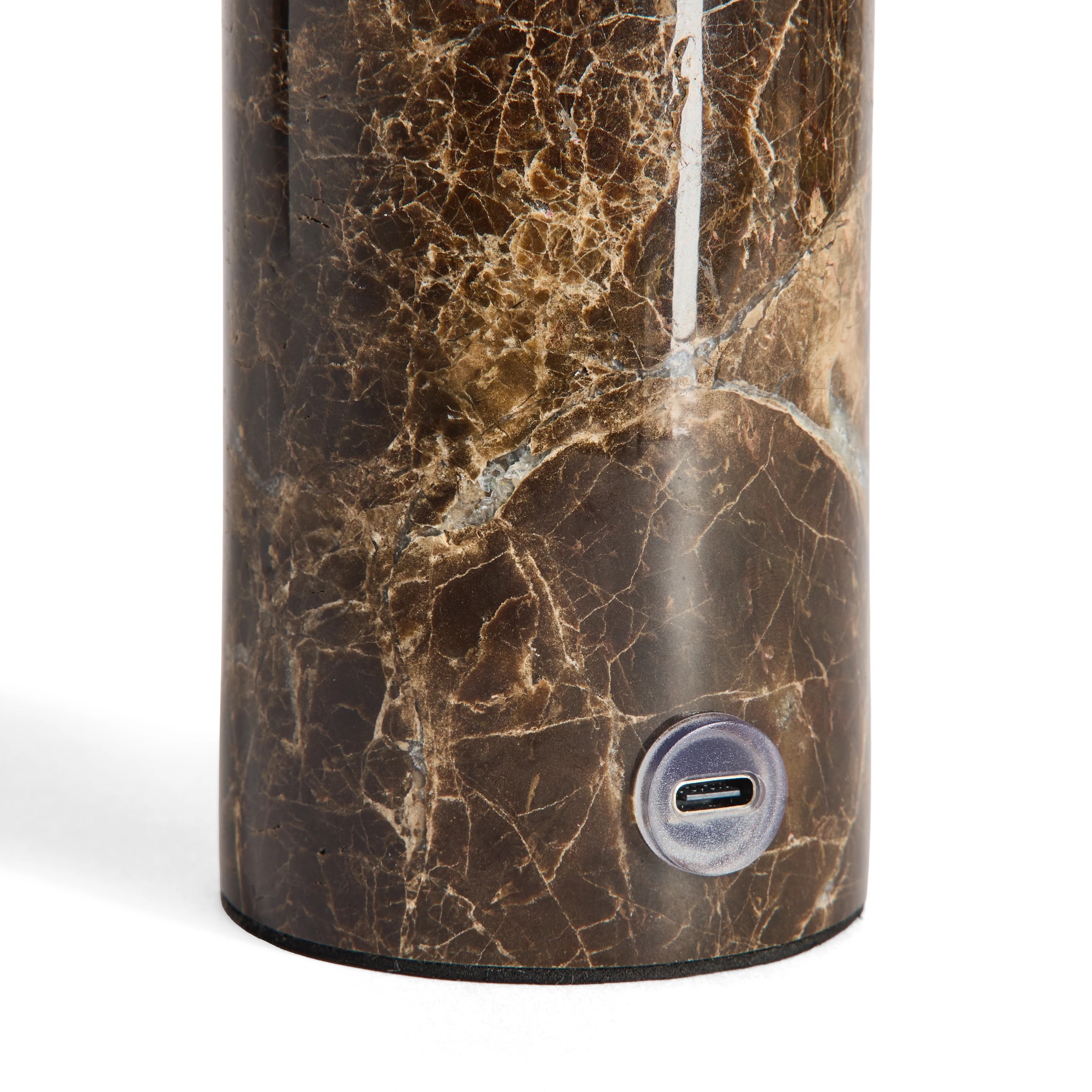 3 Marble Portable Rechargeable Lamp - Chocolate, 3 of 7