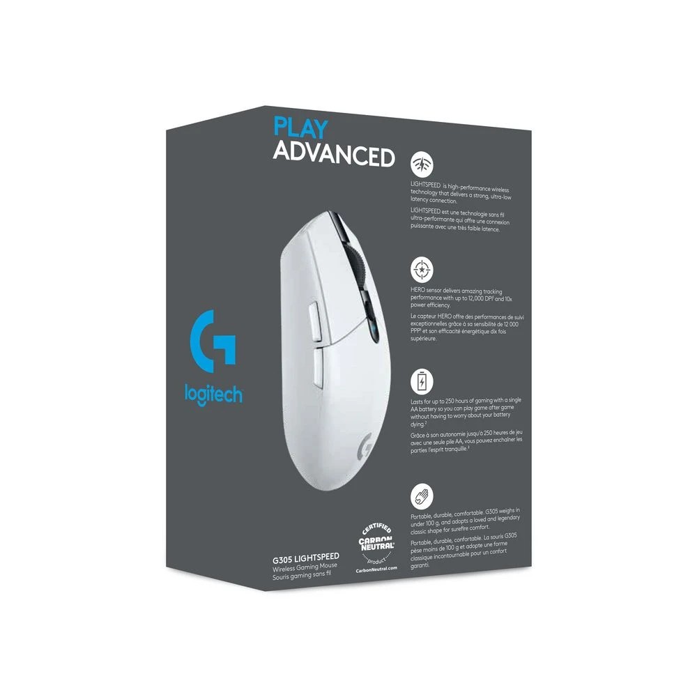 7 Logitech G305 LIGHTSPEED Wireless Gaming Mouse White, 7 of 7