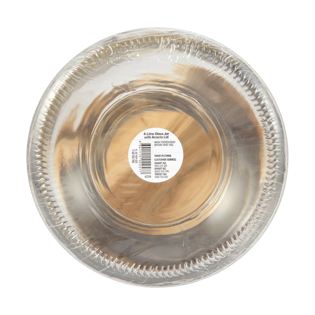 3 4L Glass Jar with Wood Lid, 3 of 3