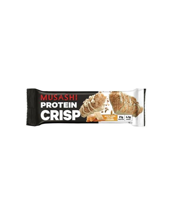 Musashi Protein Crisp Bar Choc Salted Caramel Snack 60g