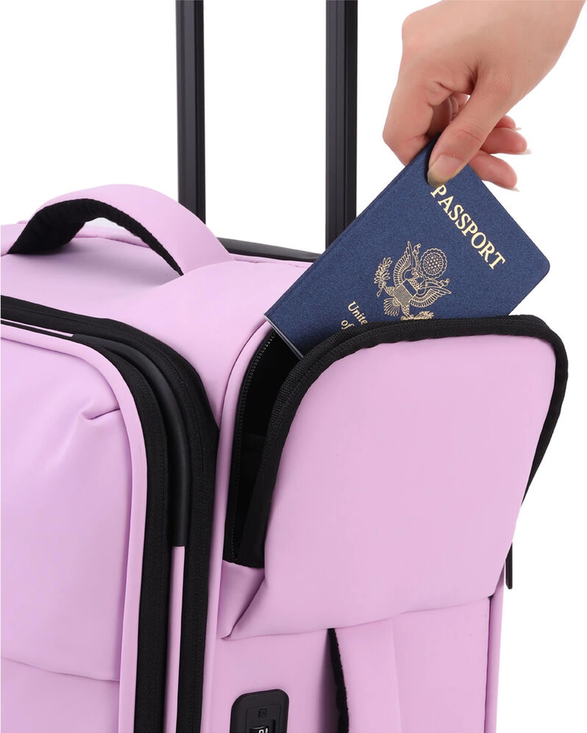 8 Kate Hill Willow Small Travel Luggage Suitcase Lightweight 49x25cm - Purple, 8 of 8