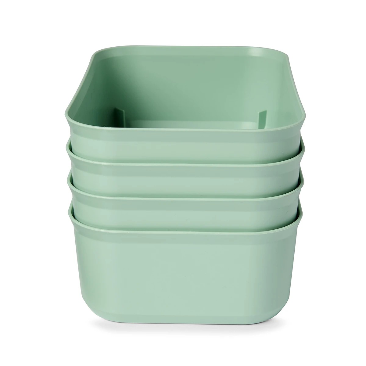 5 4 Pack 3L Utile Medium Tubs - Green, 5 of 7