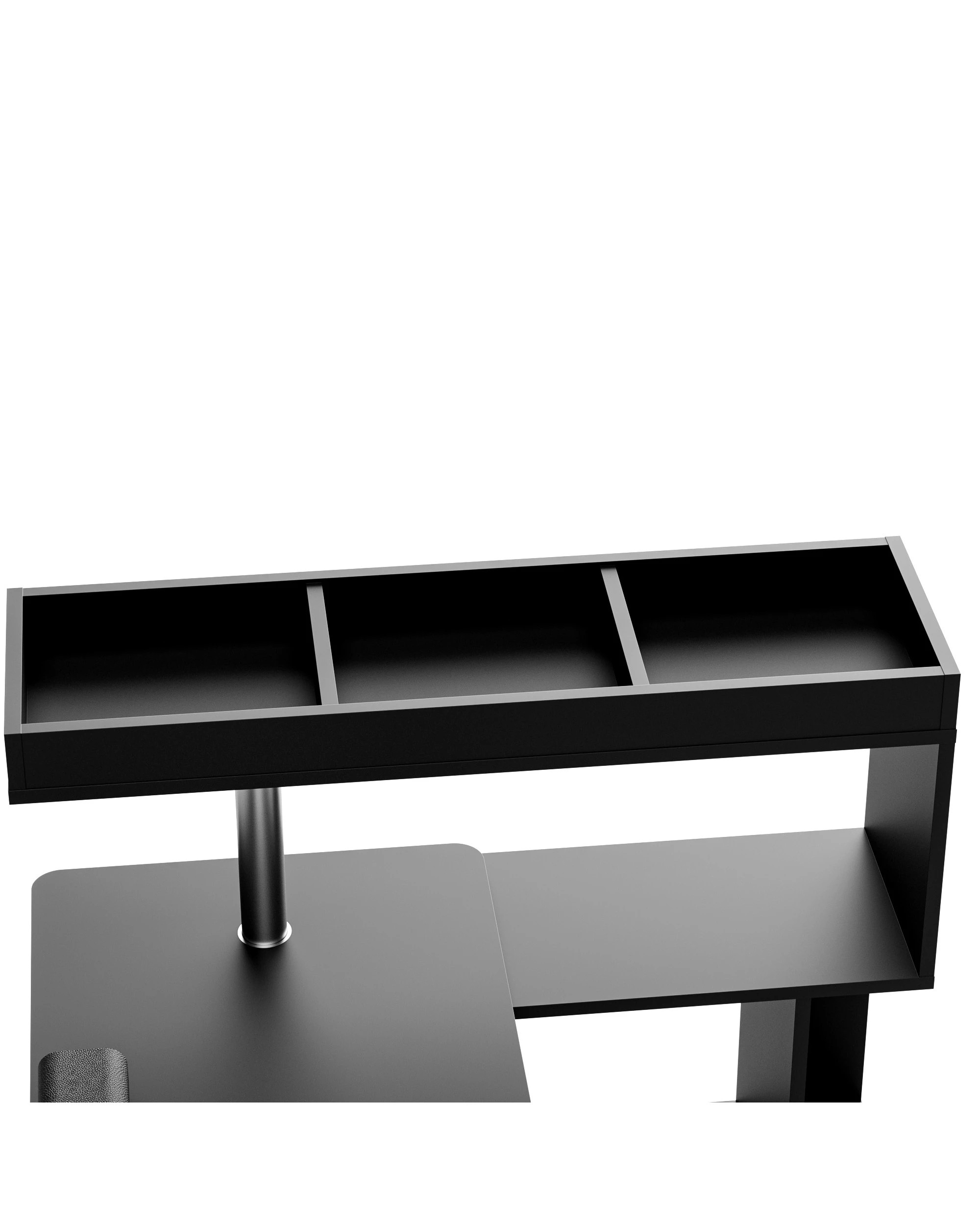 5 Advwin Manicure Table Dressing Nail Tech Desk with Dust Collector Rotating Reversible L-Shaped Salon Workstation - Black, 5 of 8