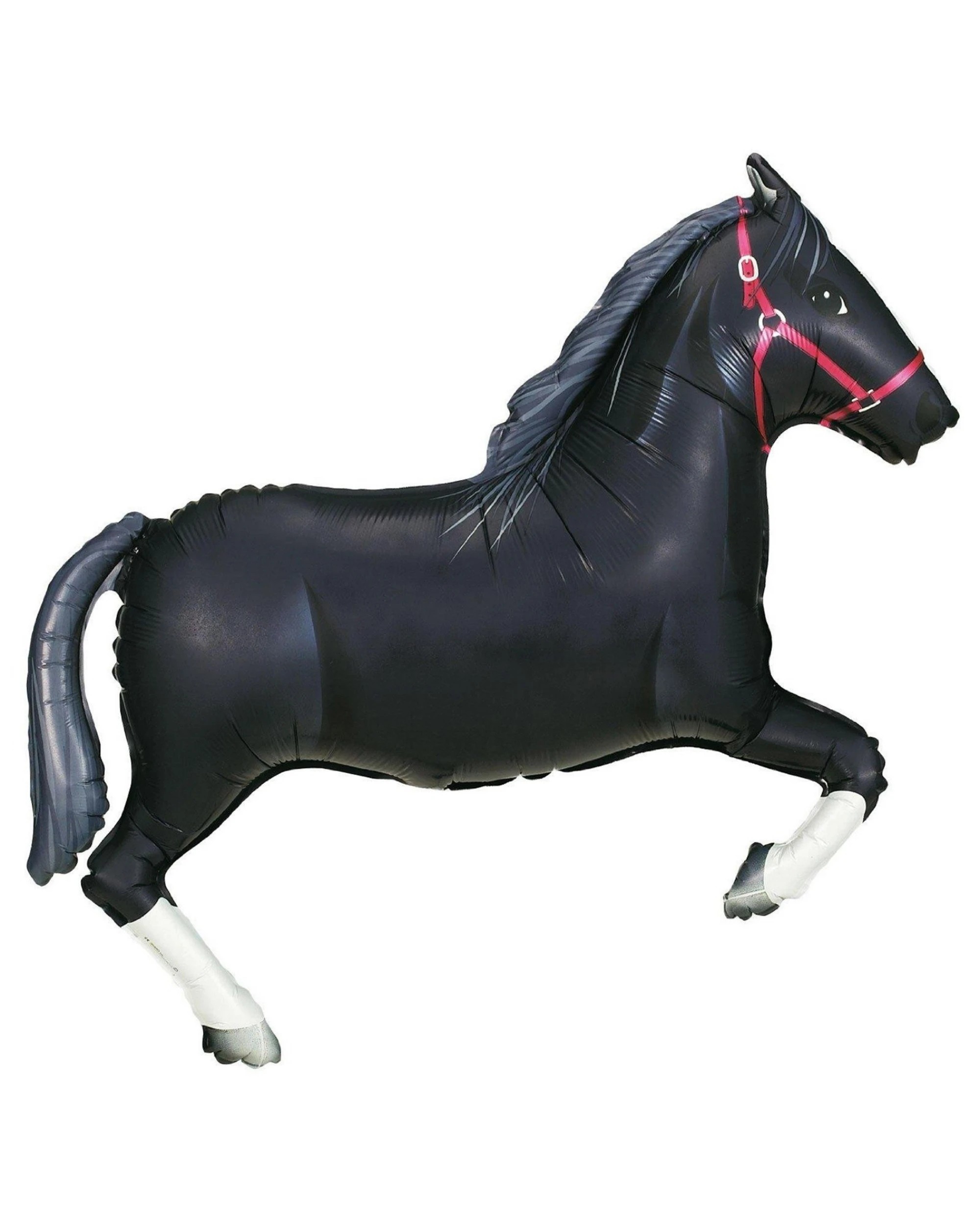 1 Betallic Black Horse Supershape Jumbo Helium Balloon 109cm - Black, 1 of 1