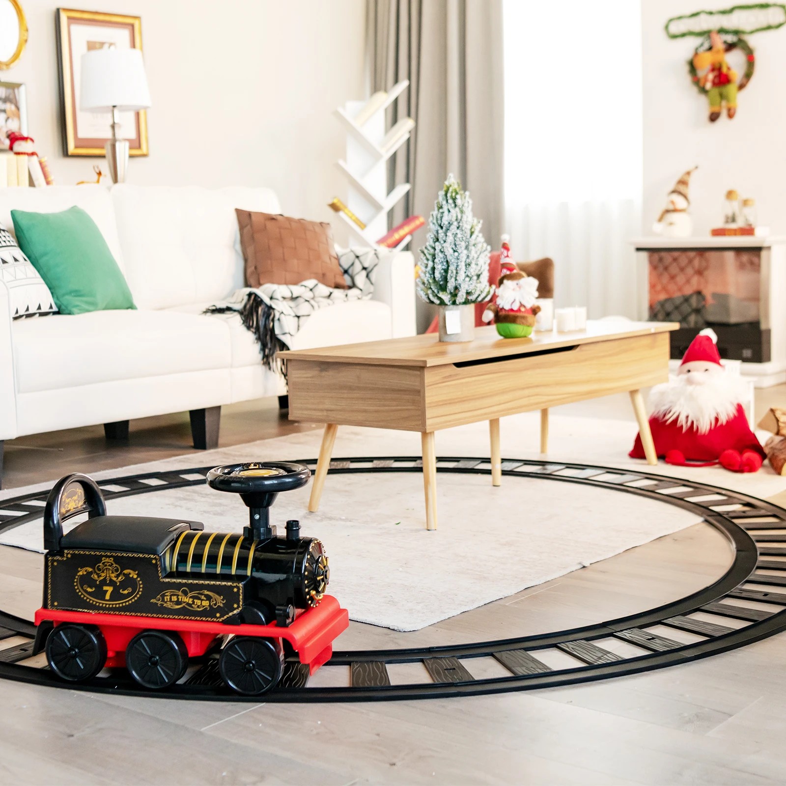 5 Costway Ride On Car Motorized Train Electric Toy Train, 5 of 5