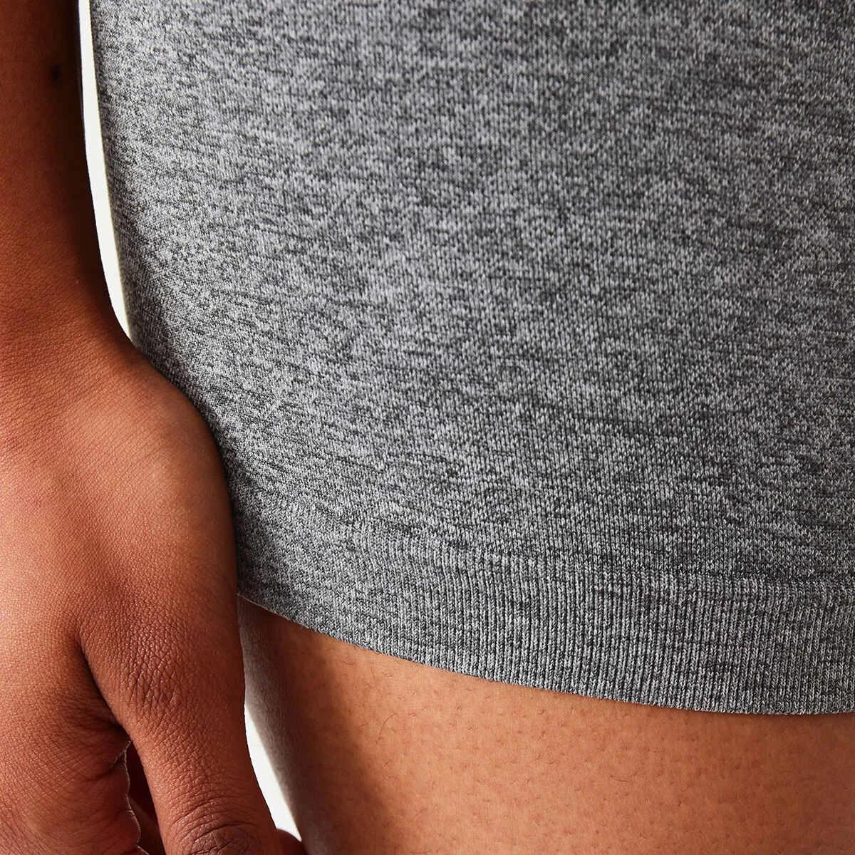 8 Active Womens Youth Tape Shorts SOFT GREY MARLE, 8 of 8