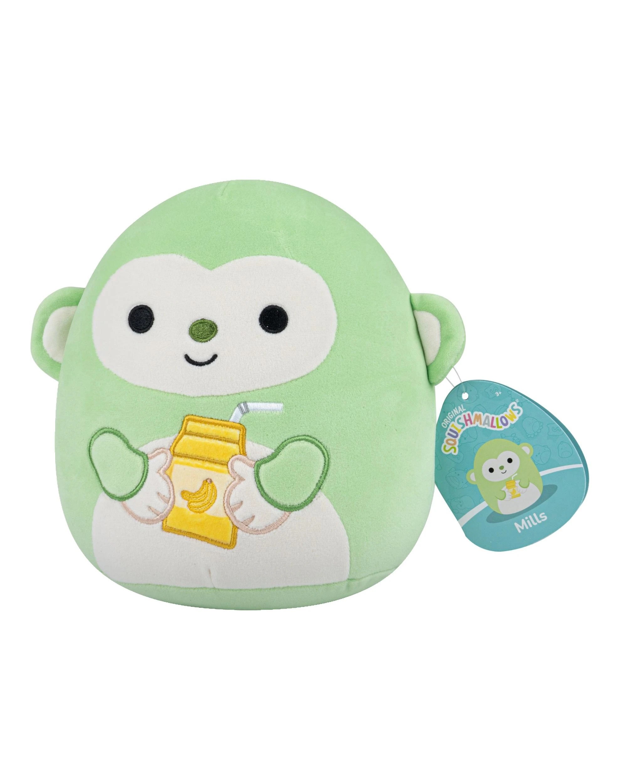 1 Squishmallows Mills the Green Monkey 7.5 inch Plush, 1 of 7