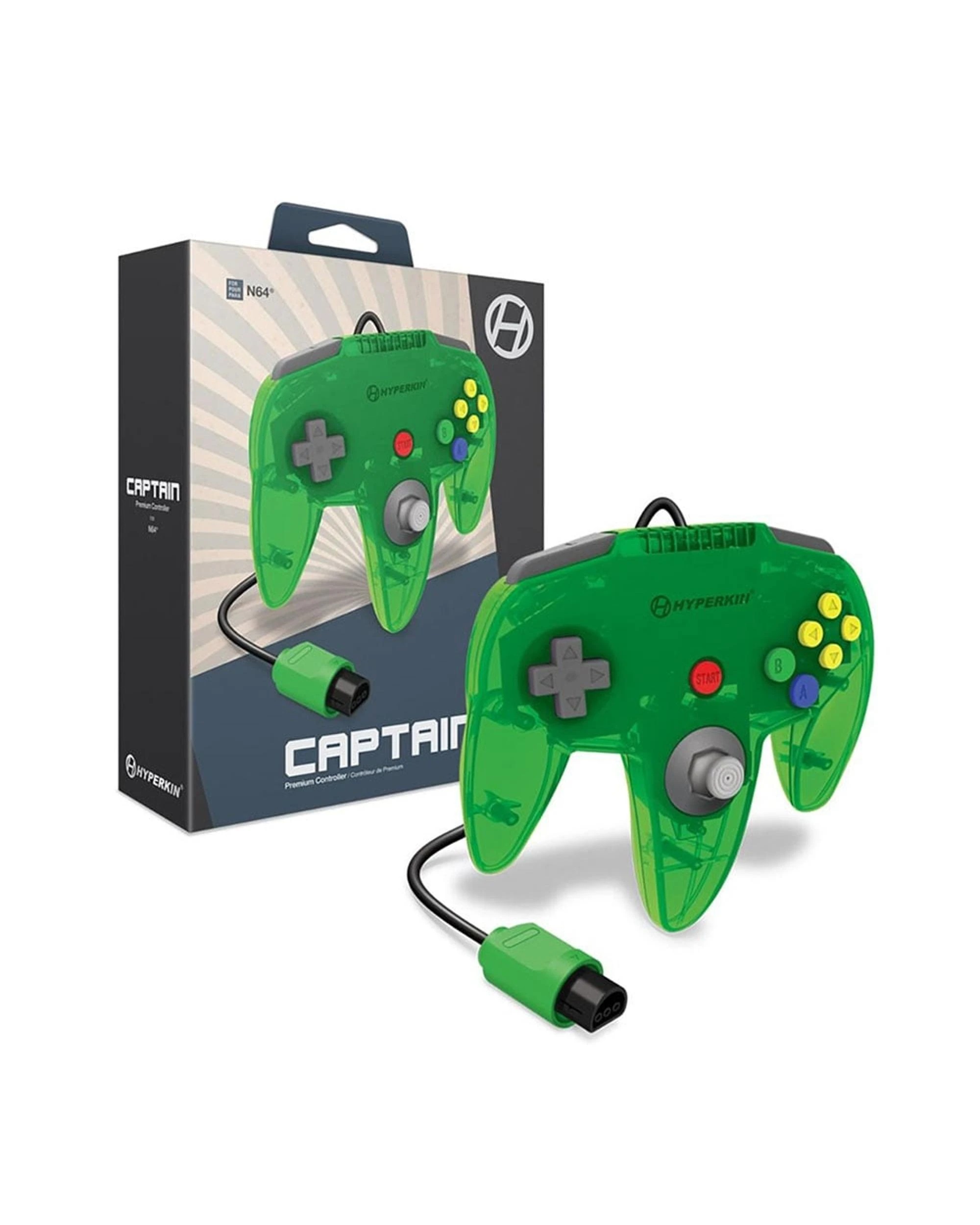 4 Hyperkin Captain Premium Controller for N64 Lime Green, 4 of 4