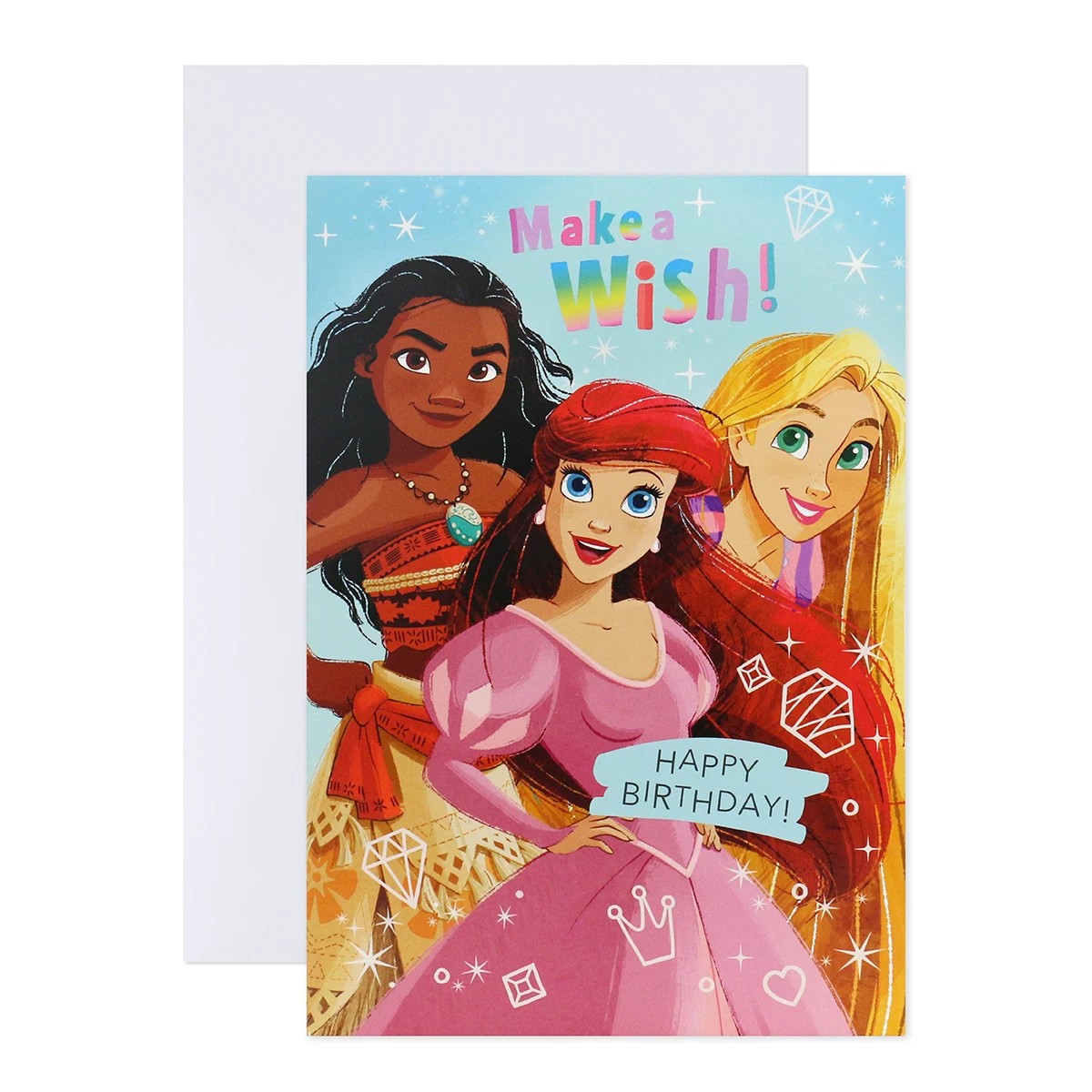 1 Hallmark Interactive Sound Birthday Card - Disney Princess Make a Wish!, 1 of 4