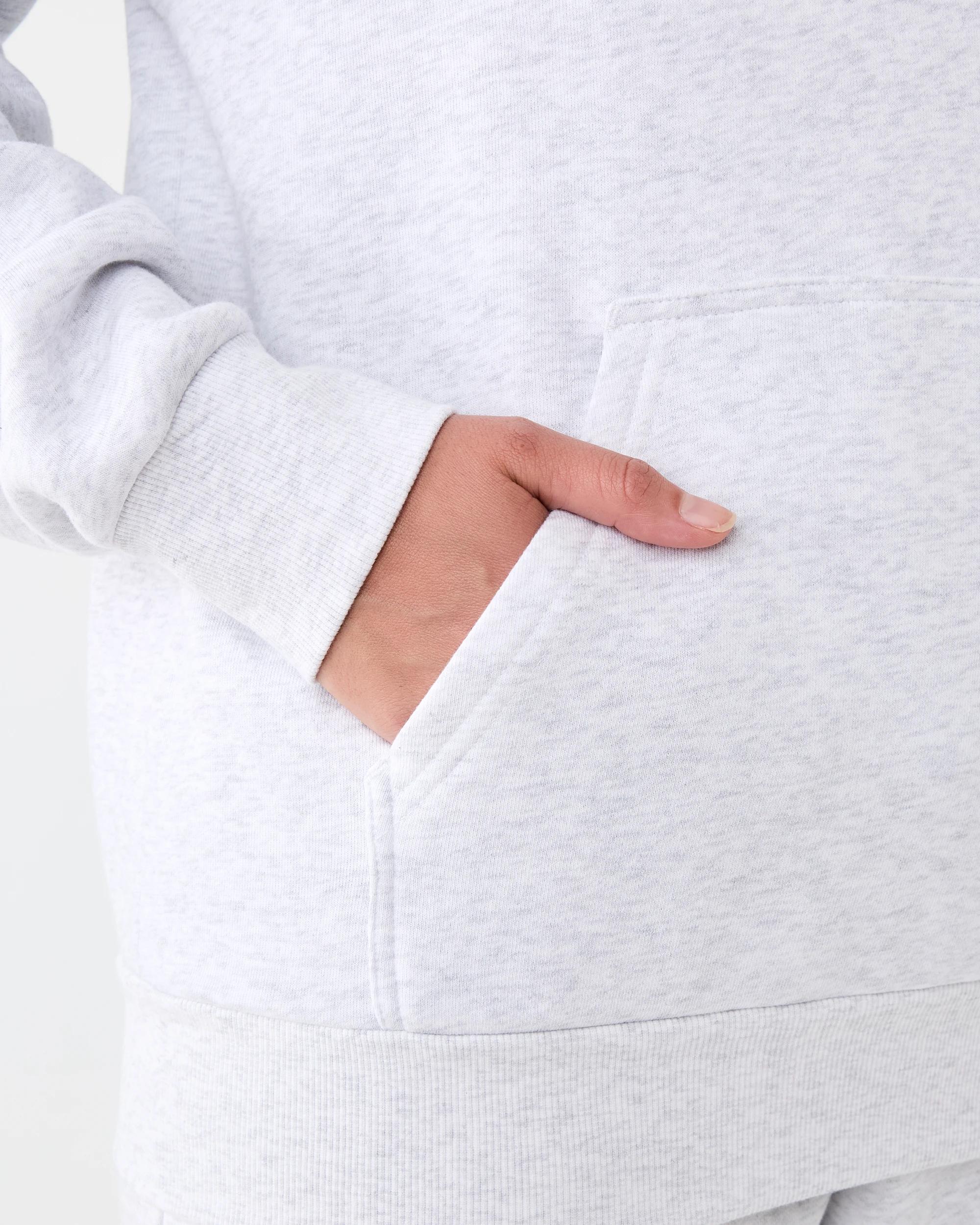 7 Active Womens Graphic Fleece Hoodie Heather, 7 of 9