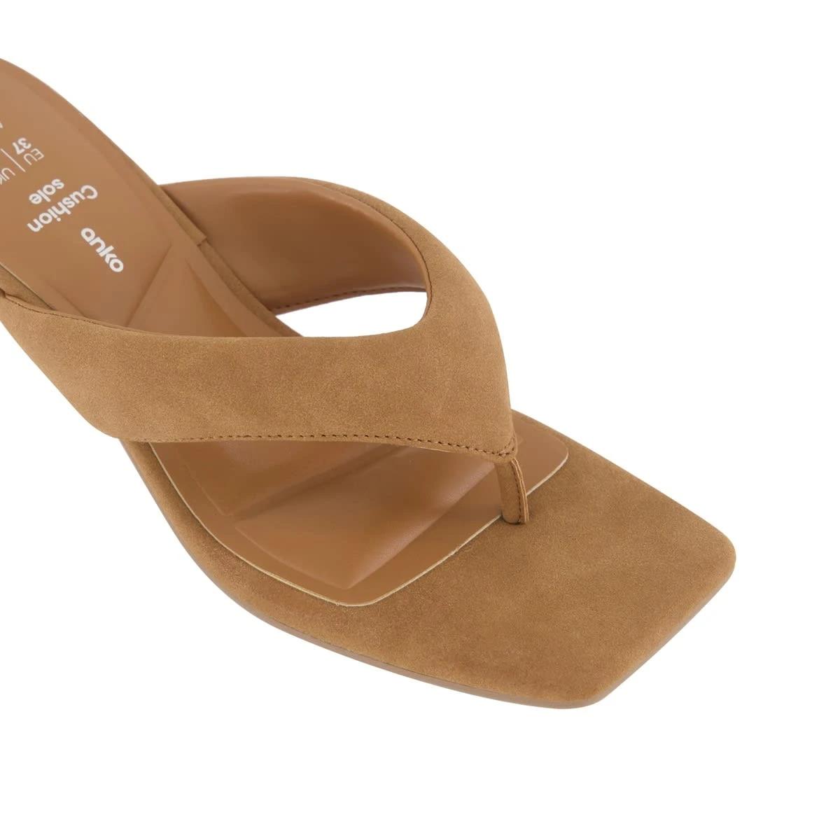 5 Cushion Toe Post Heels RICH TAN, 5 of 5