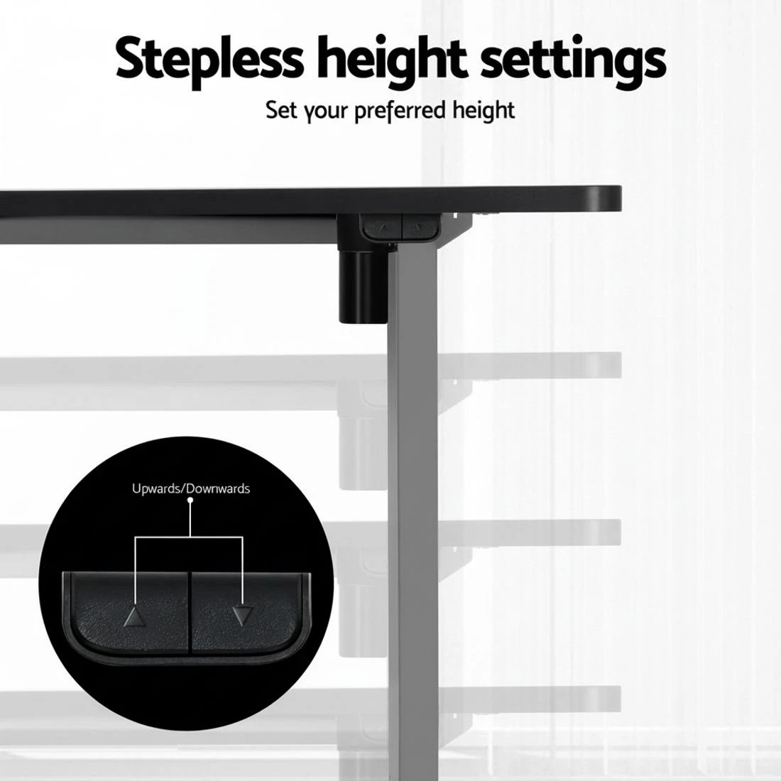 5 Artiss Standing Desk Motorised 120CM - Black, 5 of 6