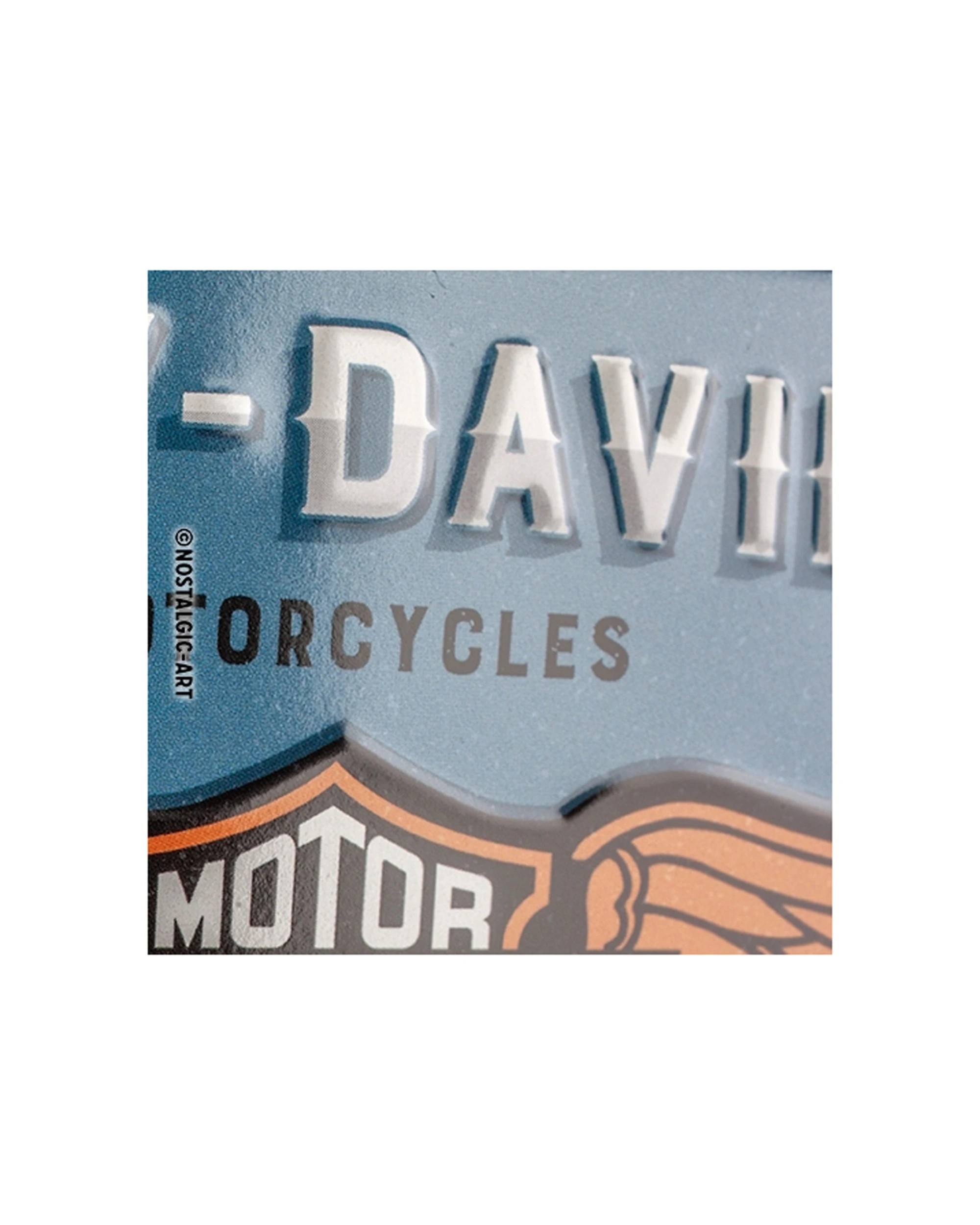 2 Nostalgic-Art Metal Hanging Sign 10x20cm Wall Decor - Harley-Davidson Logo - Blue, 2 of 5