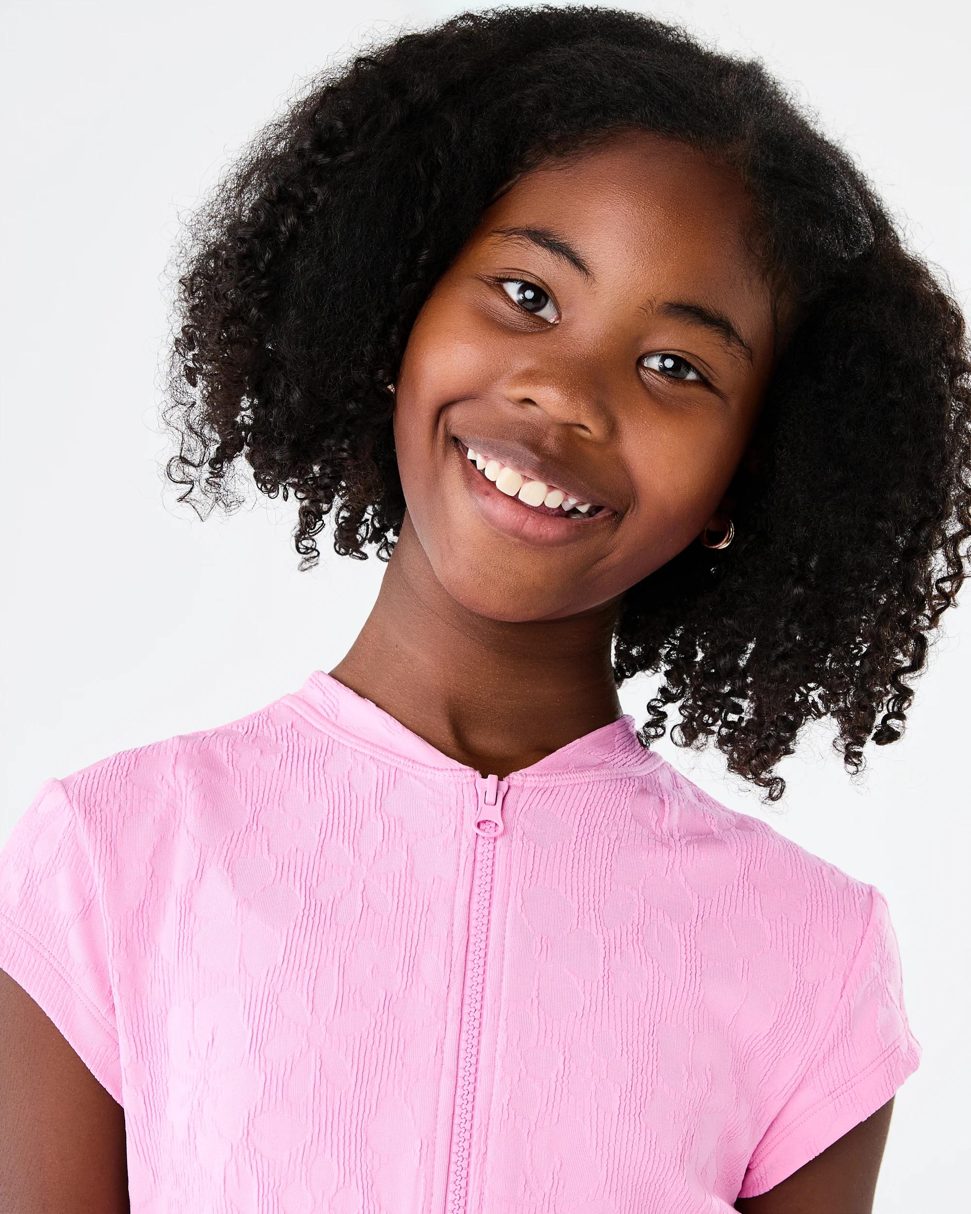 6 One Piece Print Bather with Cap Sleeve Trpc Flwrs, 6 of 8