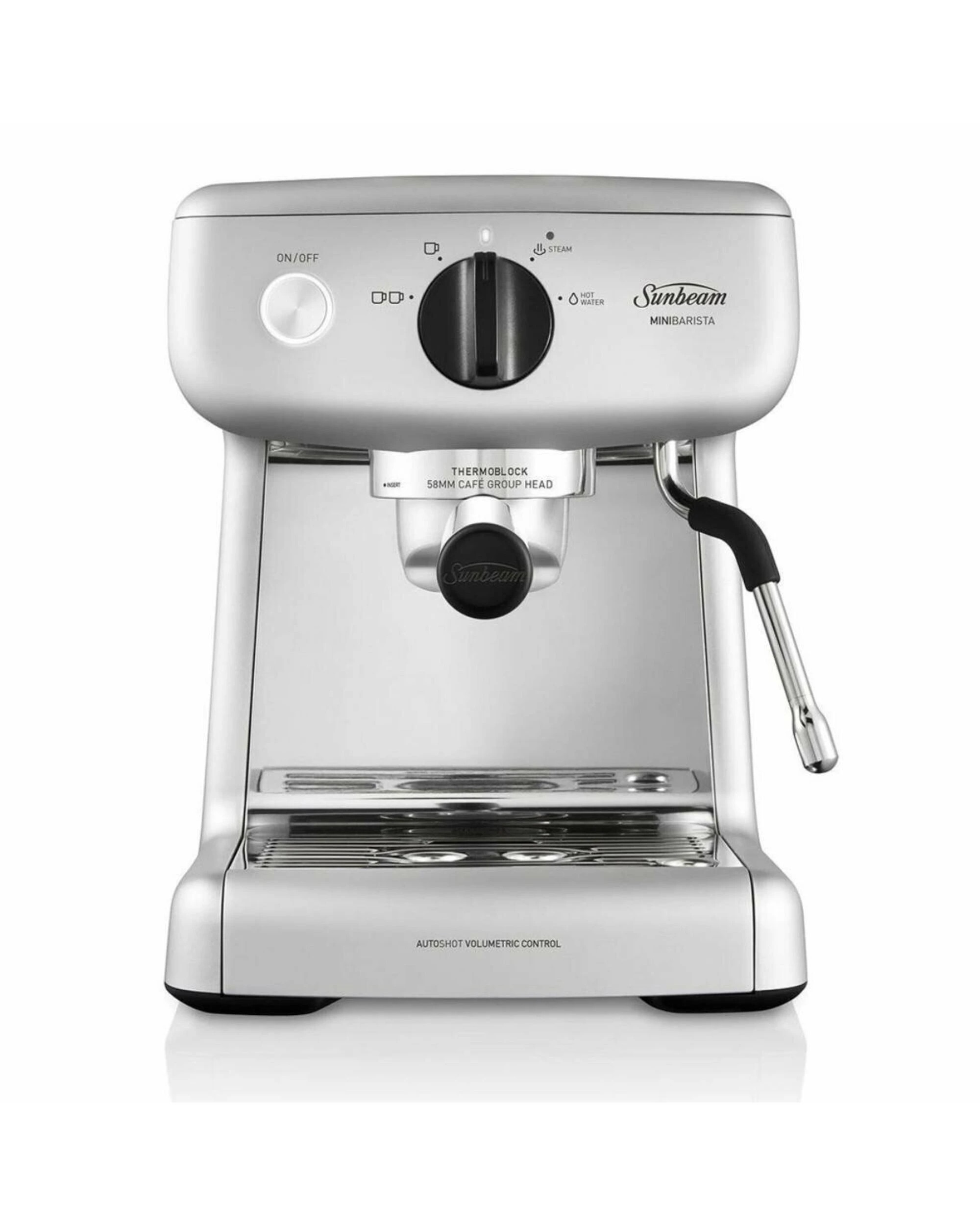 1 Sunbeam Mini Barista Espresso Coffee Machine Silver, 1 of 5