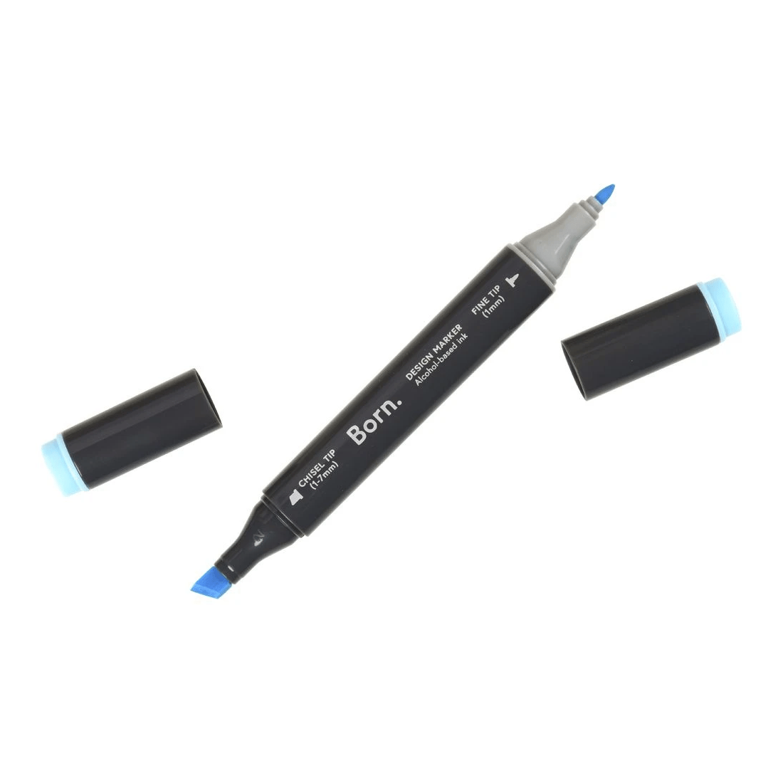 3 Born Professional Dual-Tip Artist Marker Pastel Blue B289, 3 of 4