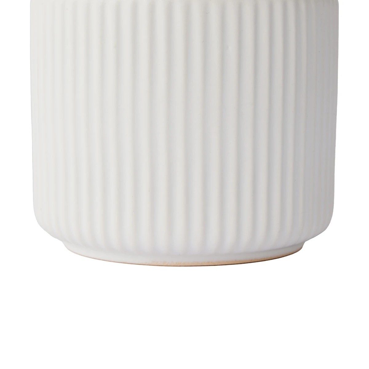 5 Small White Ribbed Canister, 5 of 8