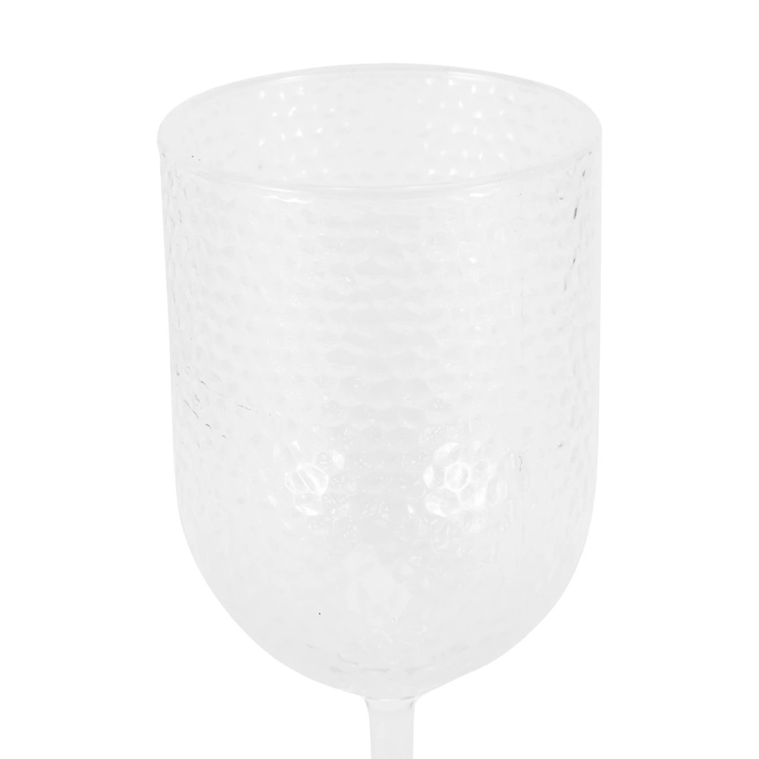 3 4 Clear Acrylic Hammered Wine Glasses, 3 of 5