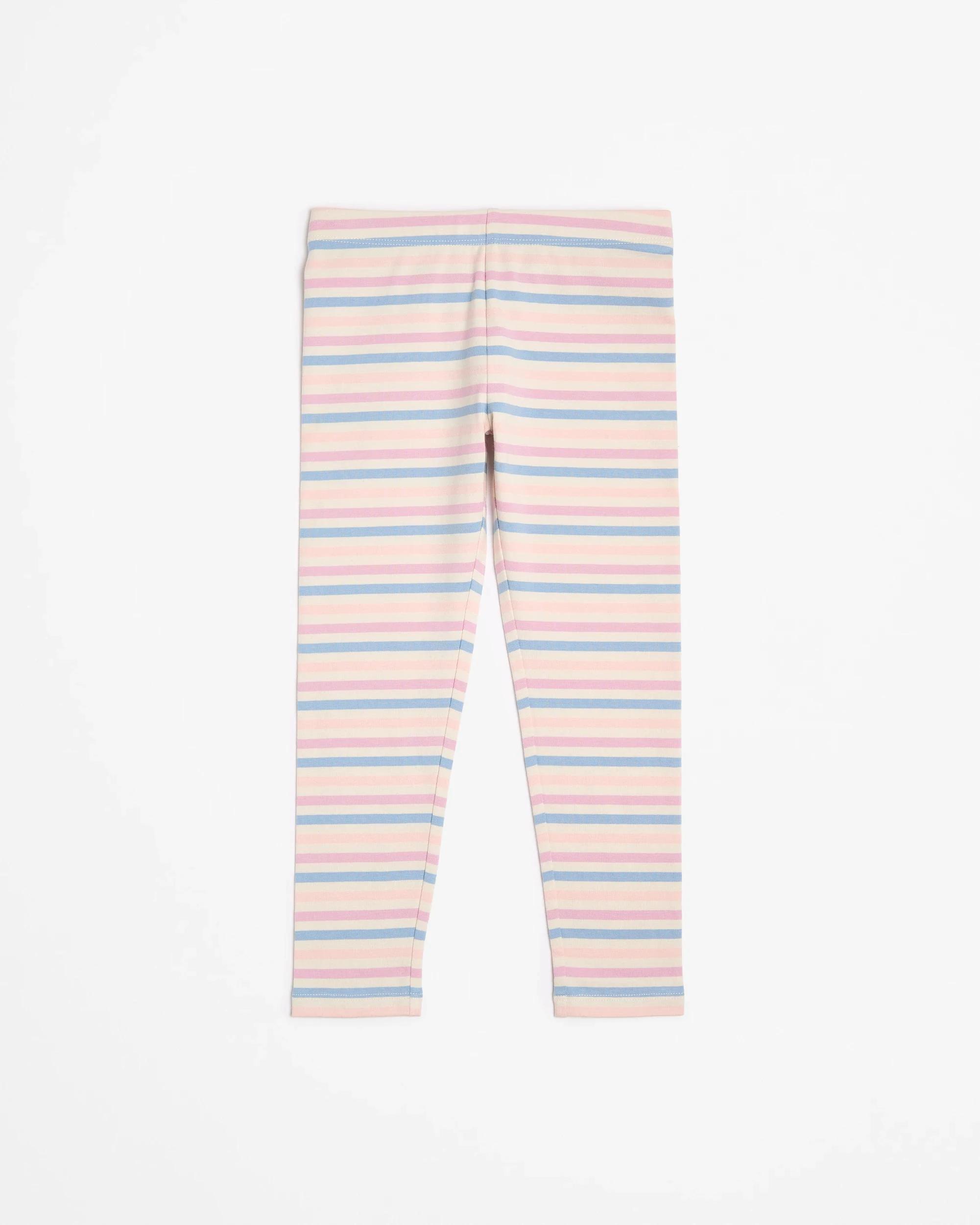 6 Target Kids Australian Cotton Print Leggings 3 Pack FLORAL STRIPE, 6 of 7