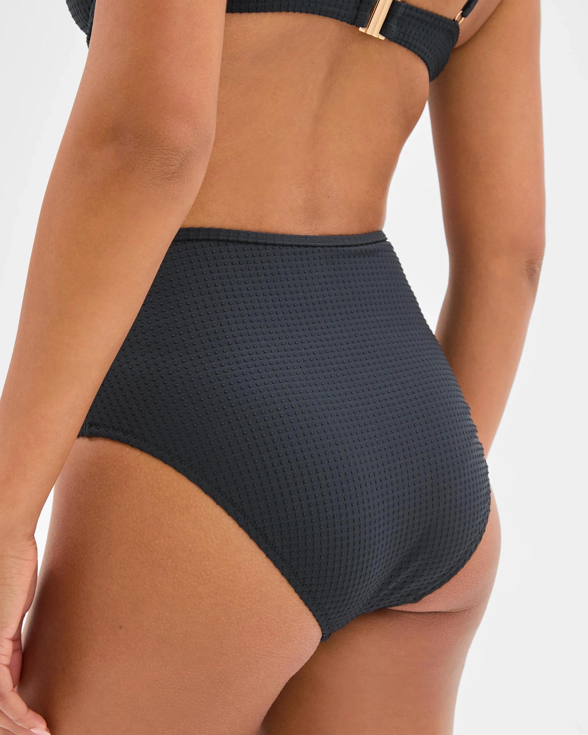 4 Target Resort Textured Bikini Bottoms BLACK, 4 of 8