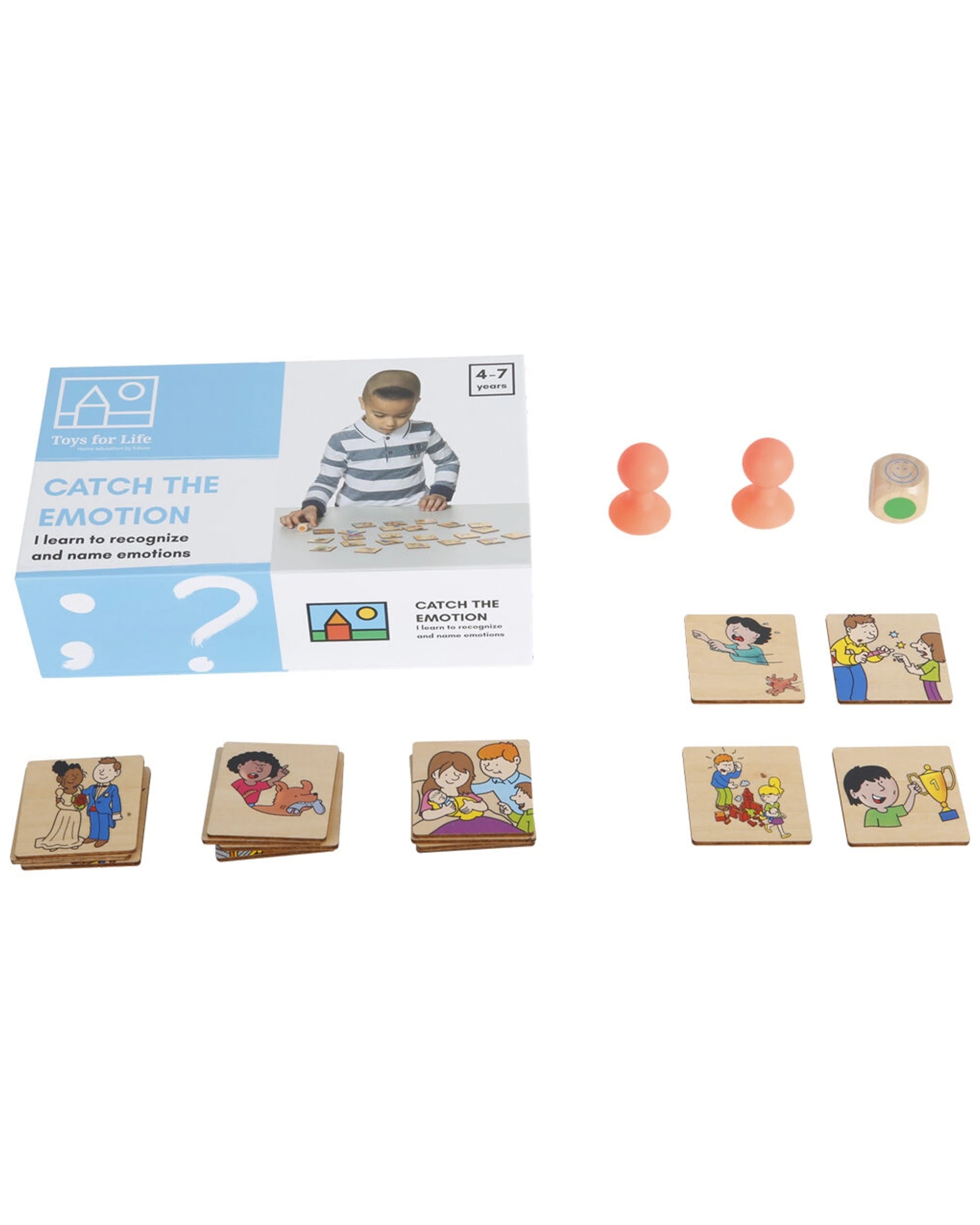 1 TFL Catch The Emotion Game Emotional Intelligence Game Toy 3 Plus Interactive - Multi, 1 of 3