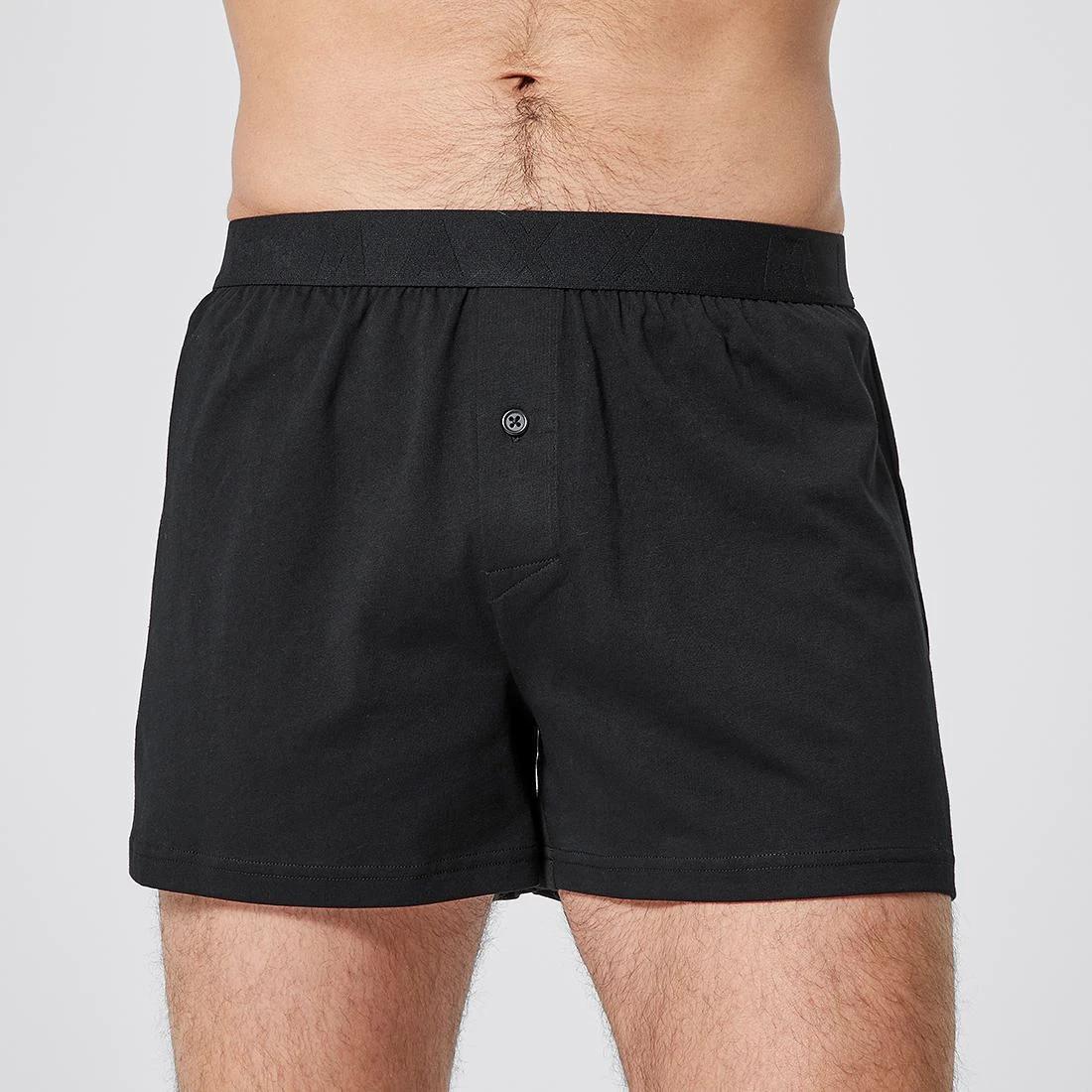2 Maxx 3 Pack Knit Boxers BLACK, 2 of 3