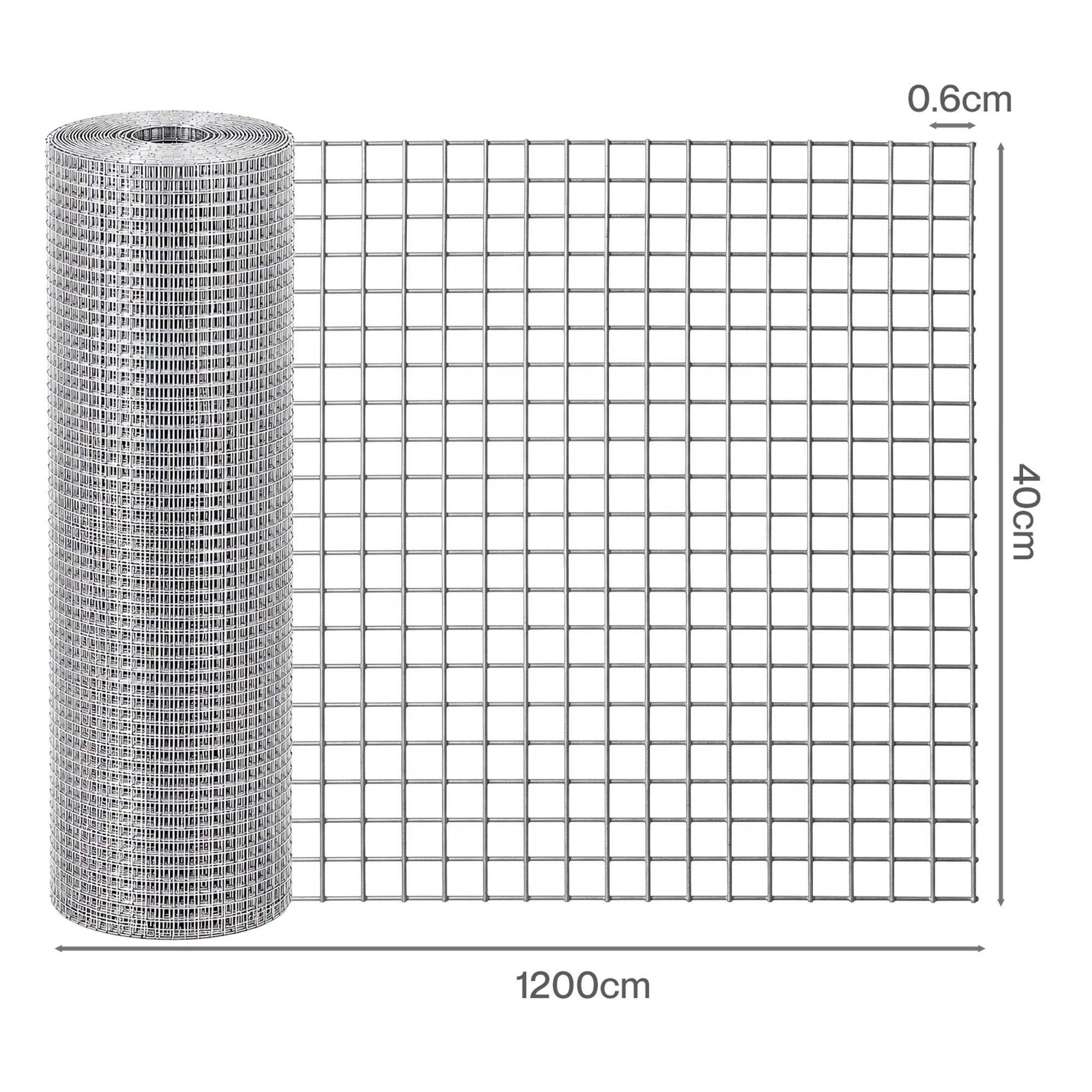 3 Lambu Rat Mesh Galvanized Steel 6mm 12mx40cm Roll Garden Pest Control Silver, 3 of 8