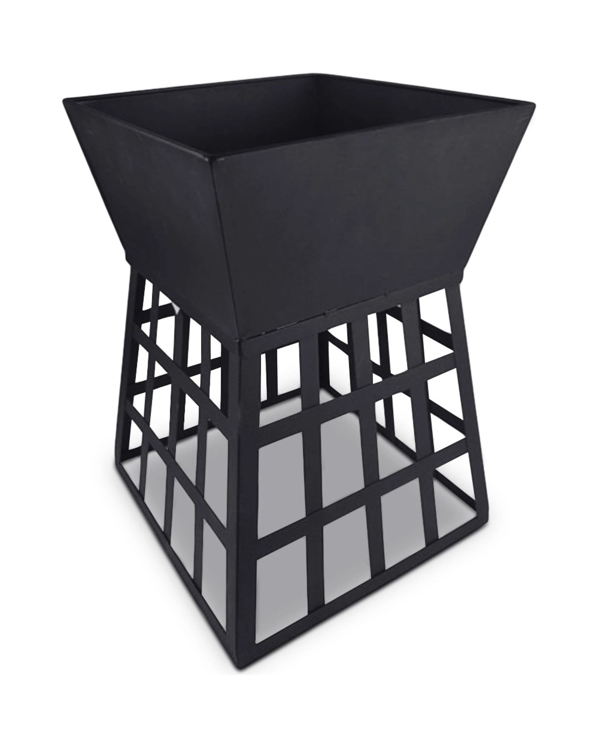 4 Wallaroo Outdoor Fire Pit BBQ Grilling Cooking Camping Portable Brazier Reversible Stand - Black, 4 of 4